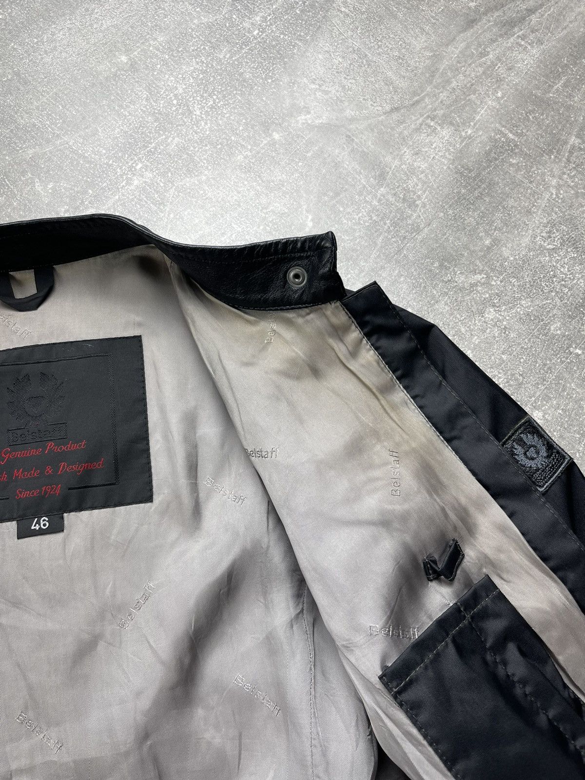 Belstaff Belstaff GOLD Label Belted Motorcycle Wax Jacket Black Size L / US 10 / IT 46 - 18 Thumbnail