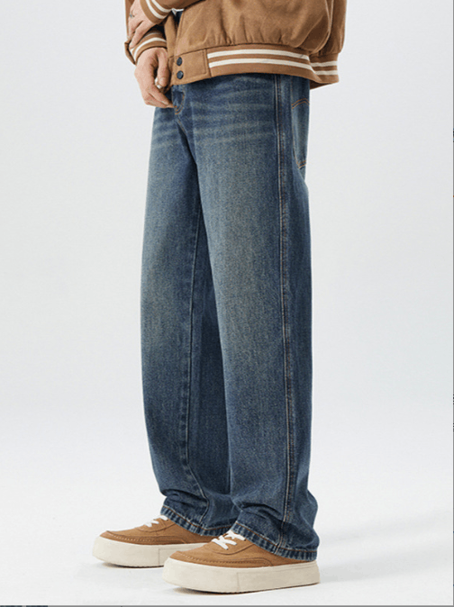Japanese Brand Japanese retro all-match whisker washed jeans Size US 32 / EU 48 - 2 Thumbnail