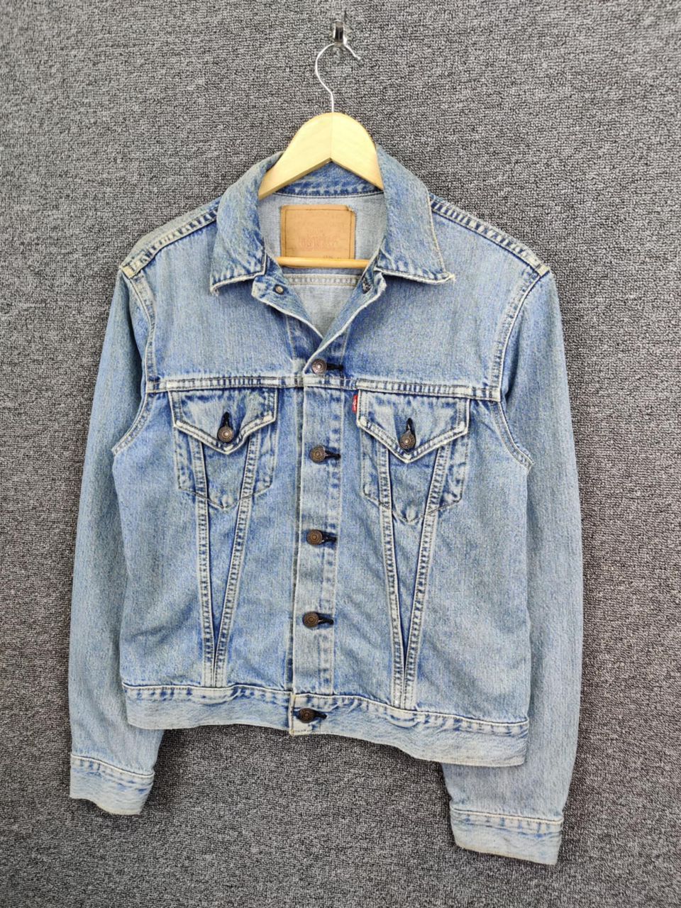 Levi's Vintage 90s Levi's Big E 71557 Denim Trucker Jacket Size US M / EU 48-50 / 2 - 2 Thumbnail