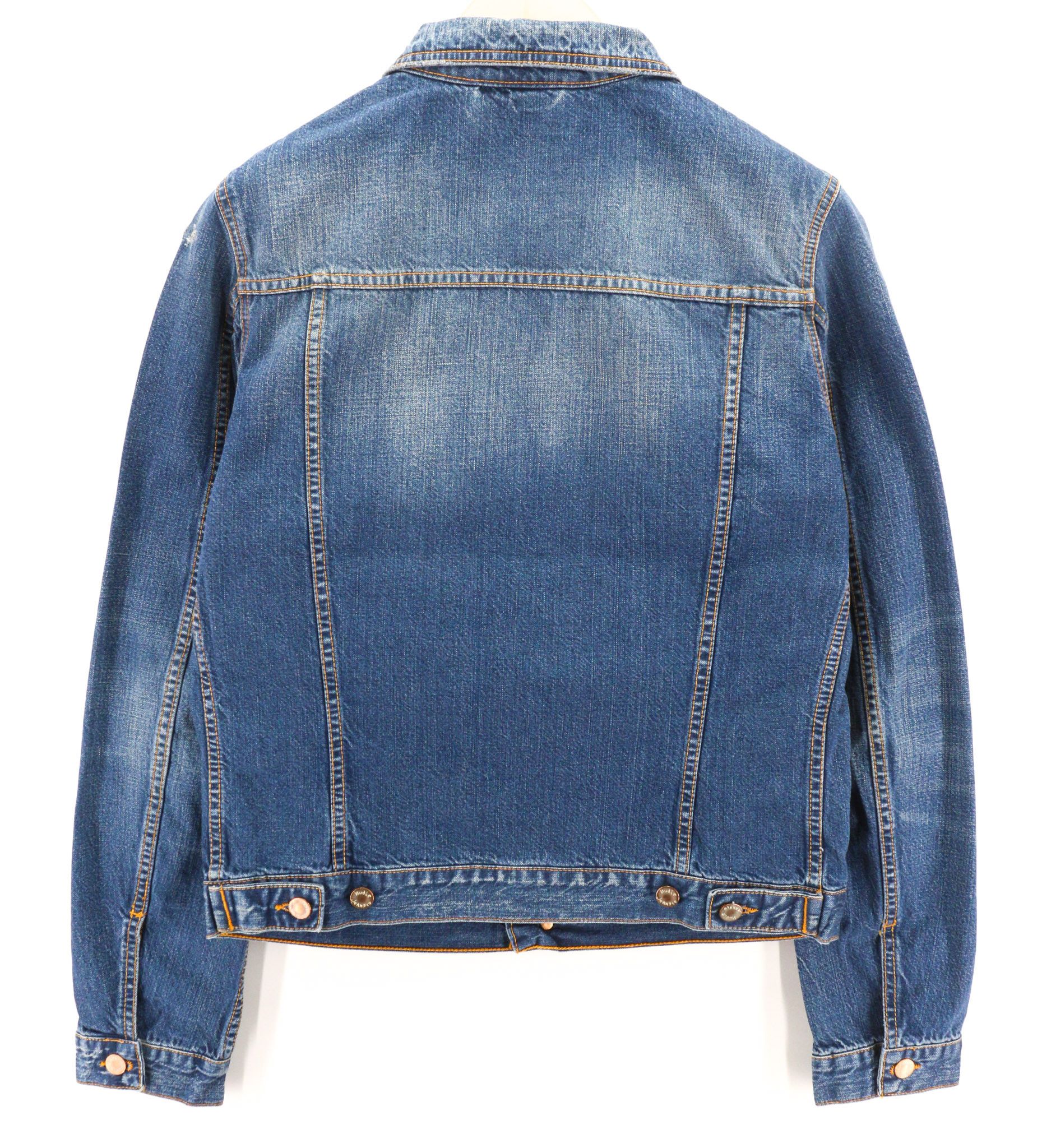 Nudie Jeans TERRY WORN IN M Blue Cotton Denim Washed Jacket 80774 Size US M / EU 48-50 / 2 - 2 Thumbnail