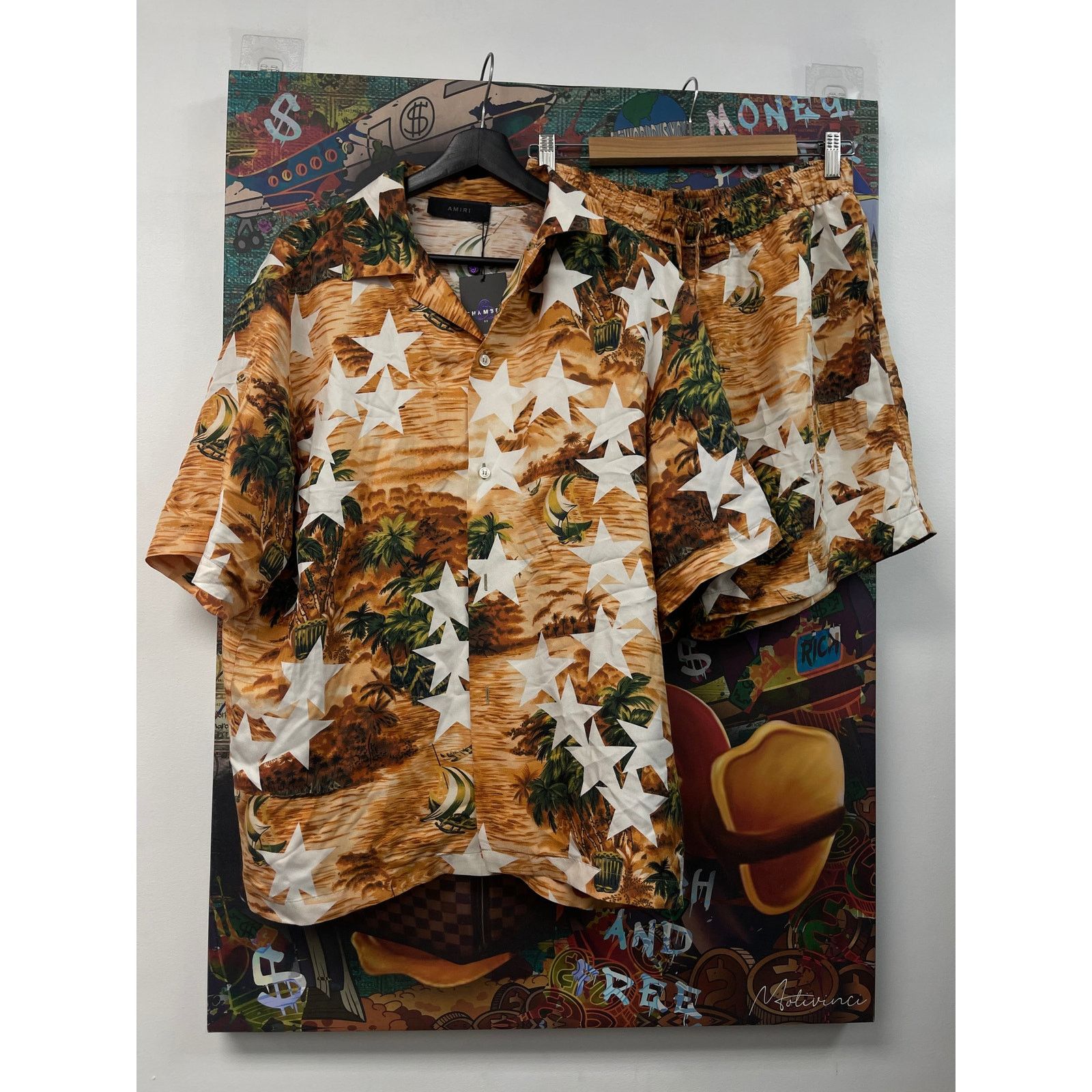 Amiri Amiri 'Star Horizon' Silk Vacation Set Size L / US 10 / IT 46 - 1 Thumbnail