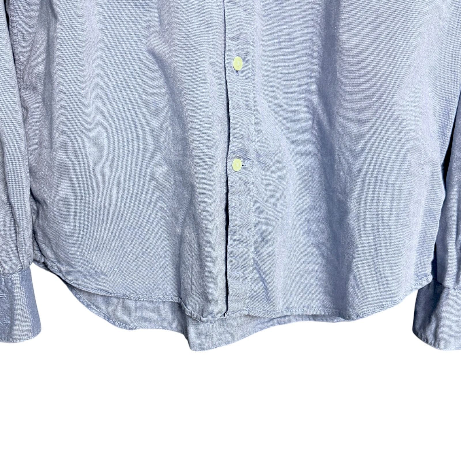 John Varvatos John Varvatos USA Light Blue Peace Logo Men's M Button Down Size US M / EU 48-50 / 2 - 6 Thumbnail