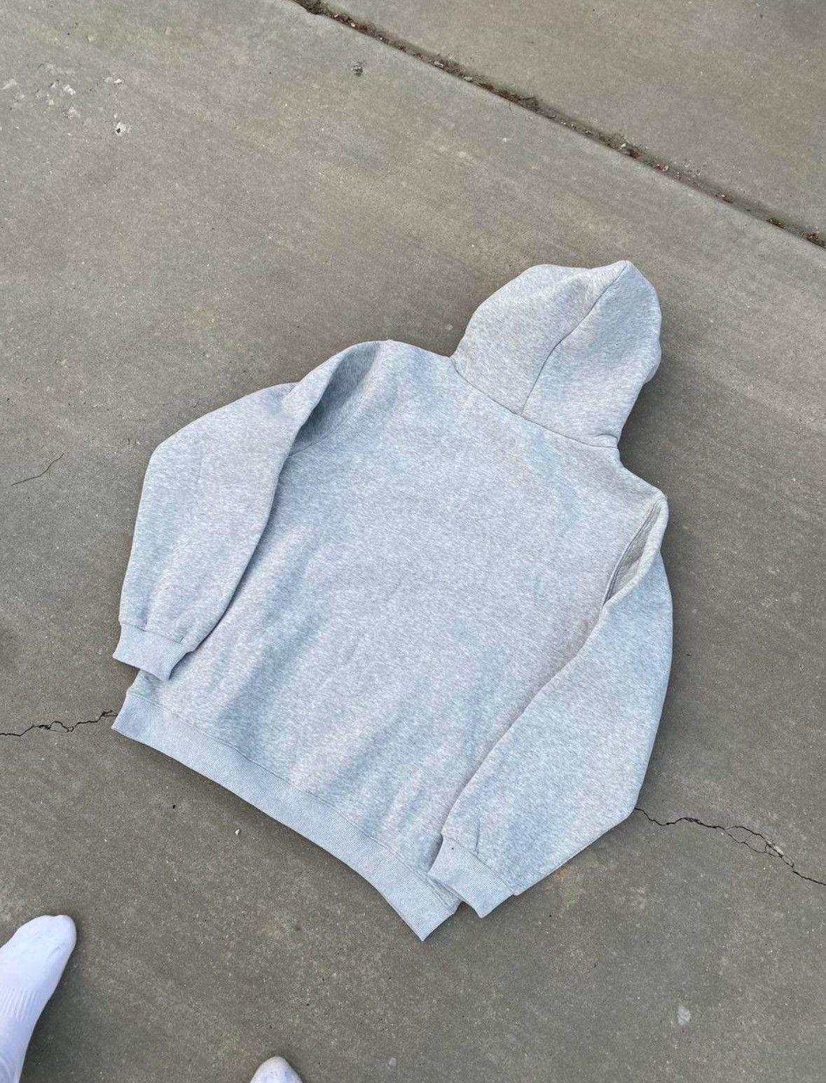 Nike 💫Rare Nike - small swoosh hoodie // gray XL Size US XL / EU 56 / 4 - 2 Thumbnail