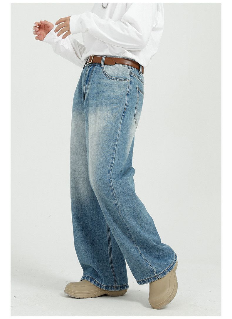 Japanese Brand Japanese loose versatile blue straight wide-leg jeans Size US 32 / EU 48 - 2 Thumbnail