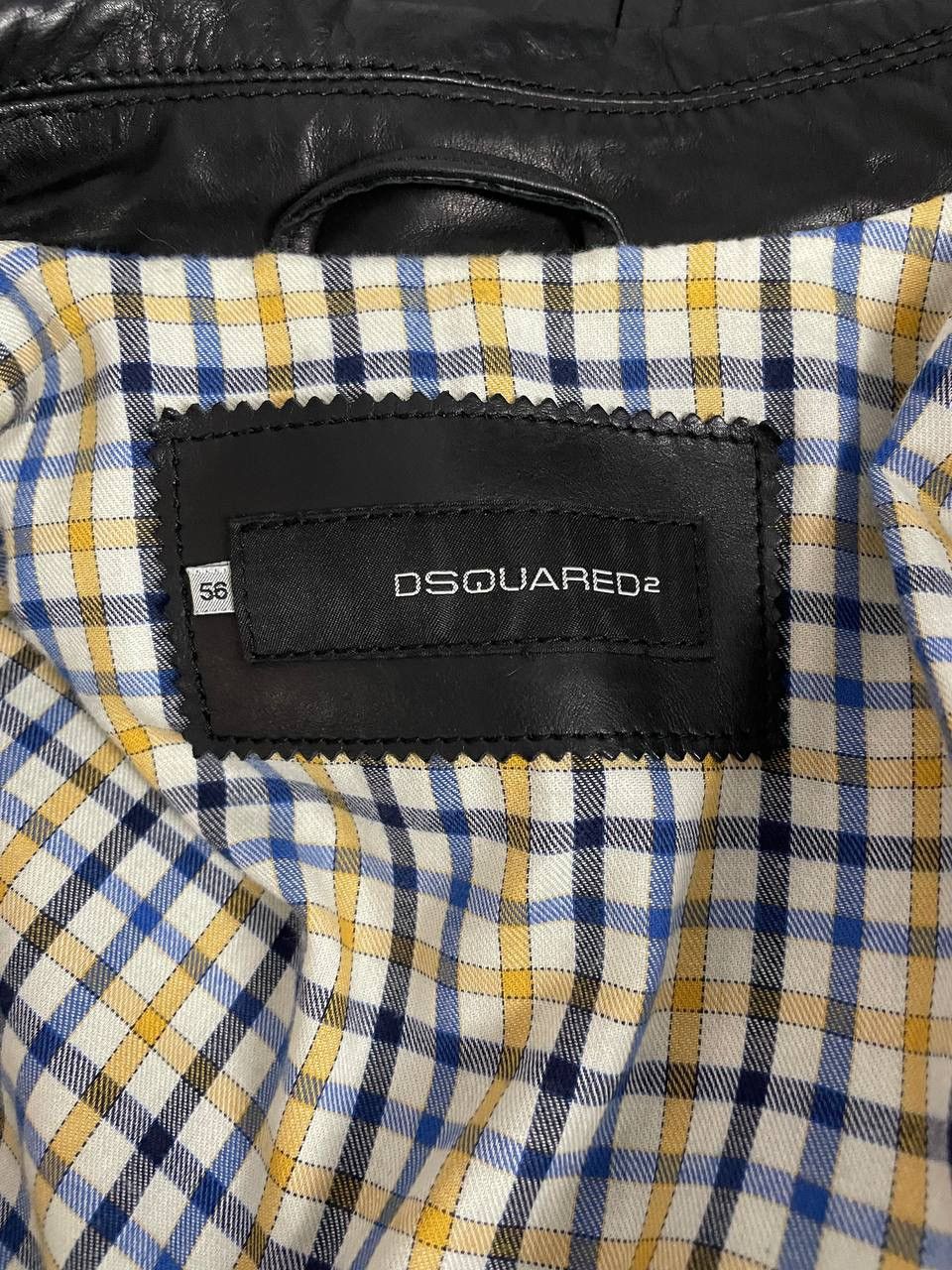 Dsquared2 Dsquared2 Leather Jacket Black 56 size Size US XL / EU 56 / 4 - 12 Thumbnail