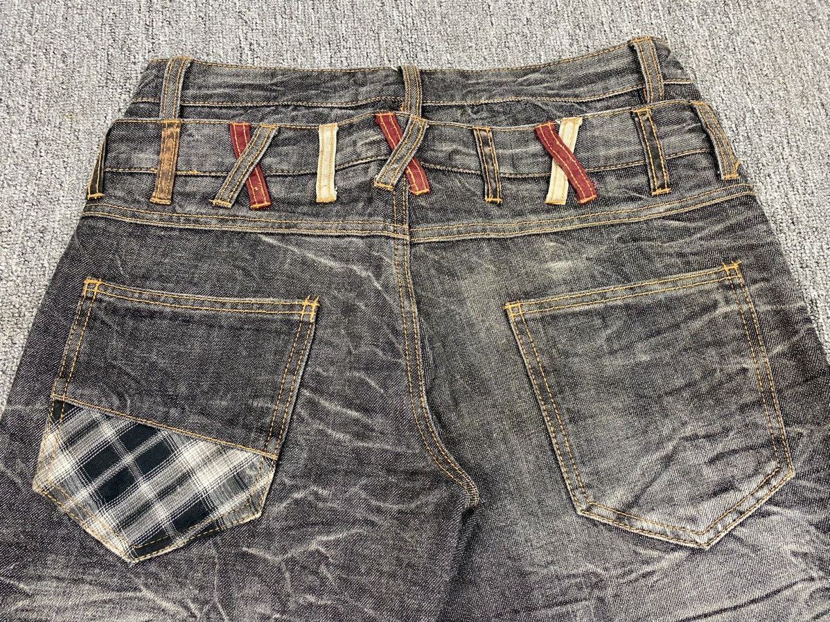 If Six Was Nine × Japanese Brand × Le Grande Bleu (L.G.B.) Nylaus Double Waist Flare Jean Size US 32 / EU 48 - 11 Thumbnail