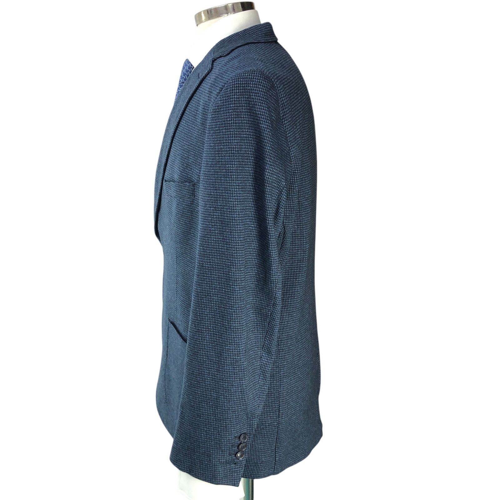 Hart Schaffner Marx Hart Schaffner Marx Sz L Sport Coat Unstructured Houndstooth Size 44R - 7 Thumbnail