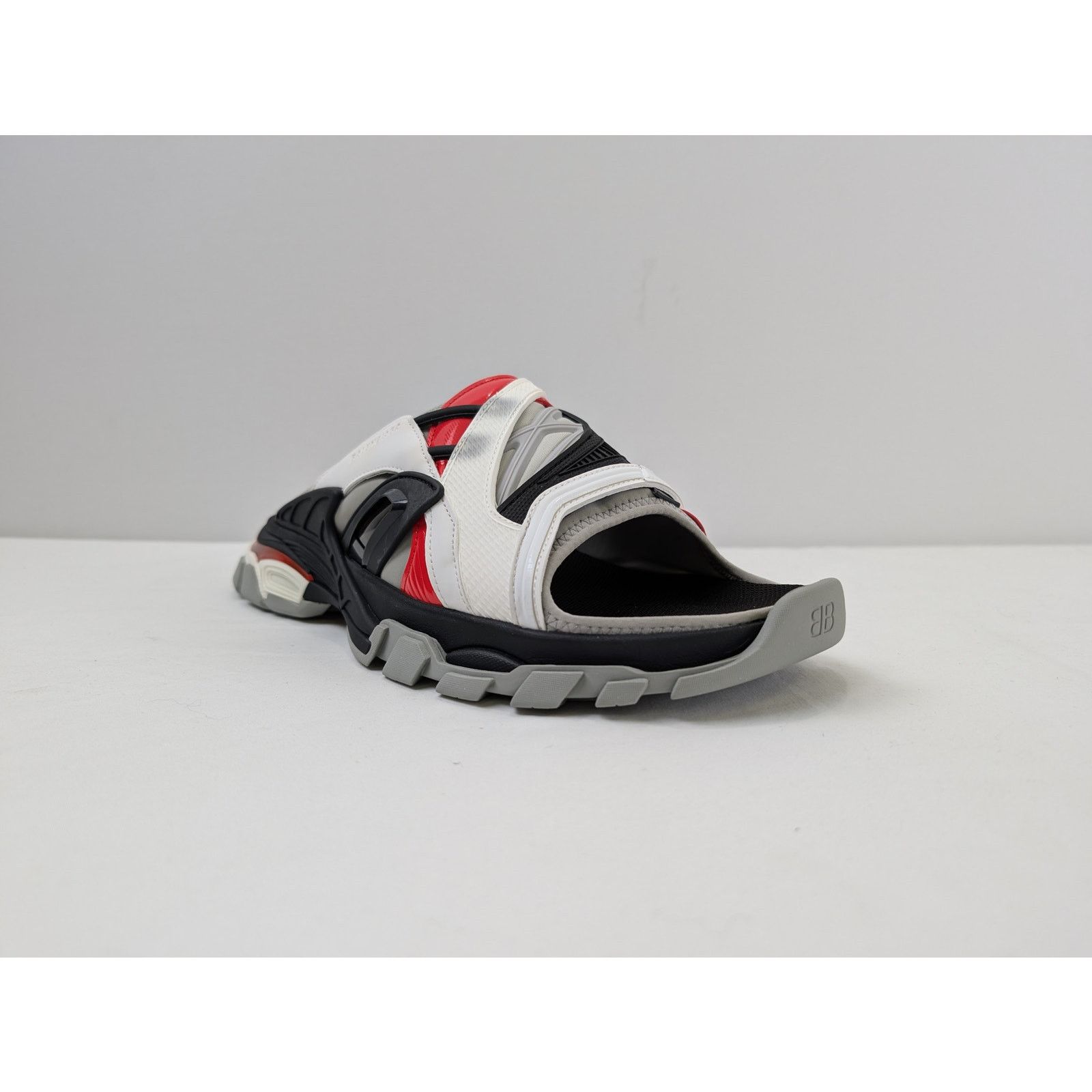 Balenciaga o1rshd1 Trcl Slide Slipper in Black/Grey/Red Size US 13 / EU 46 - 2 Thumbnail