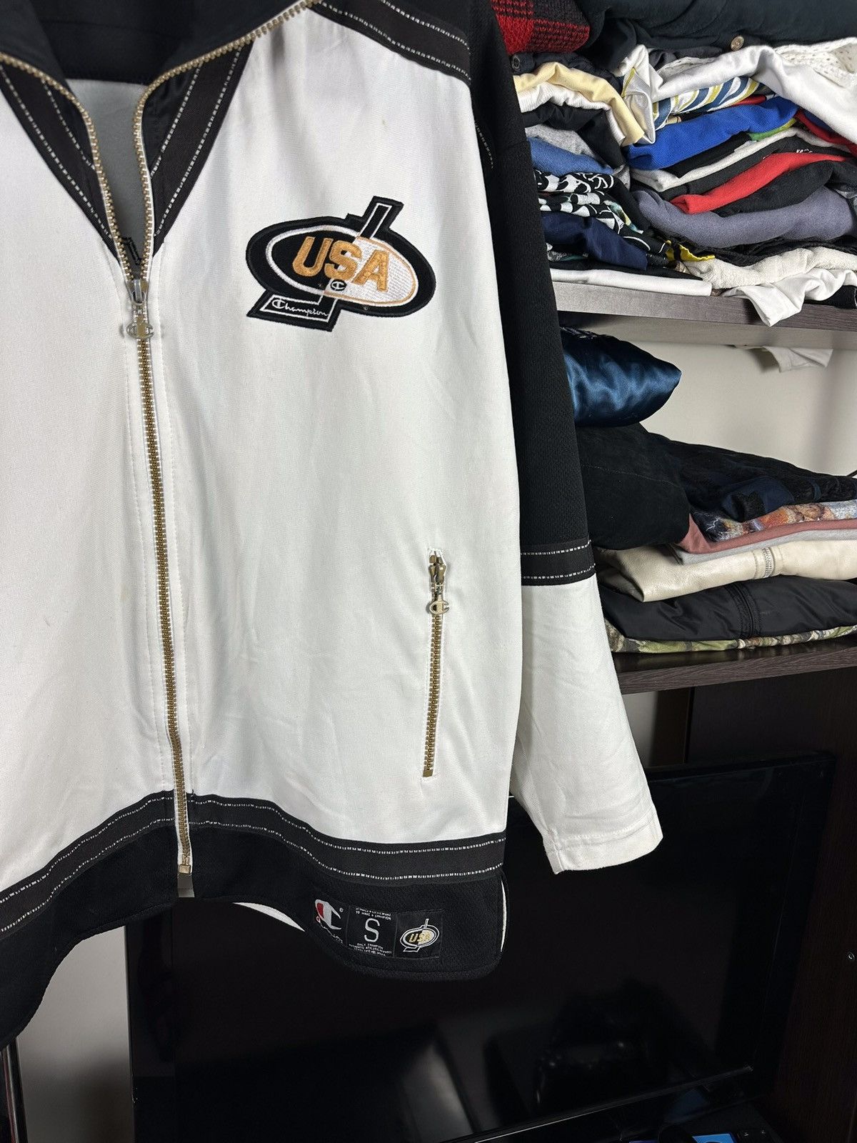 Champion × USA Olympics × Vintage Vintage Champion USA Olympic Full Zip Up Jacket Size US S / EU 44-46 / 1 - 5 Thumbnail