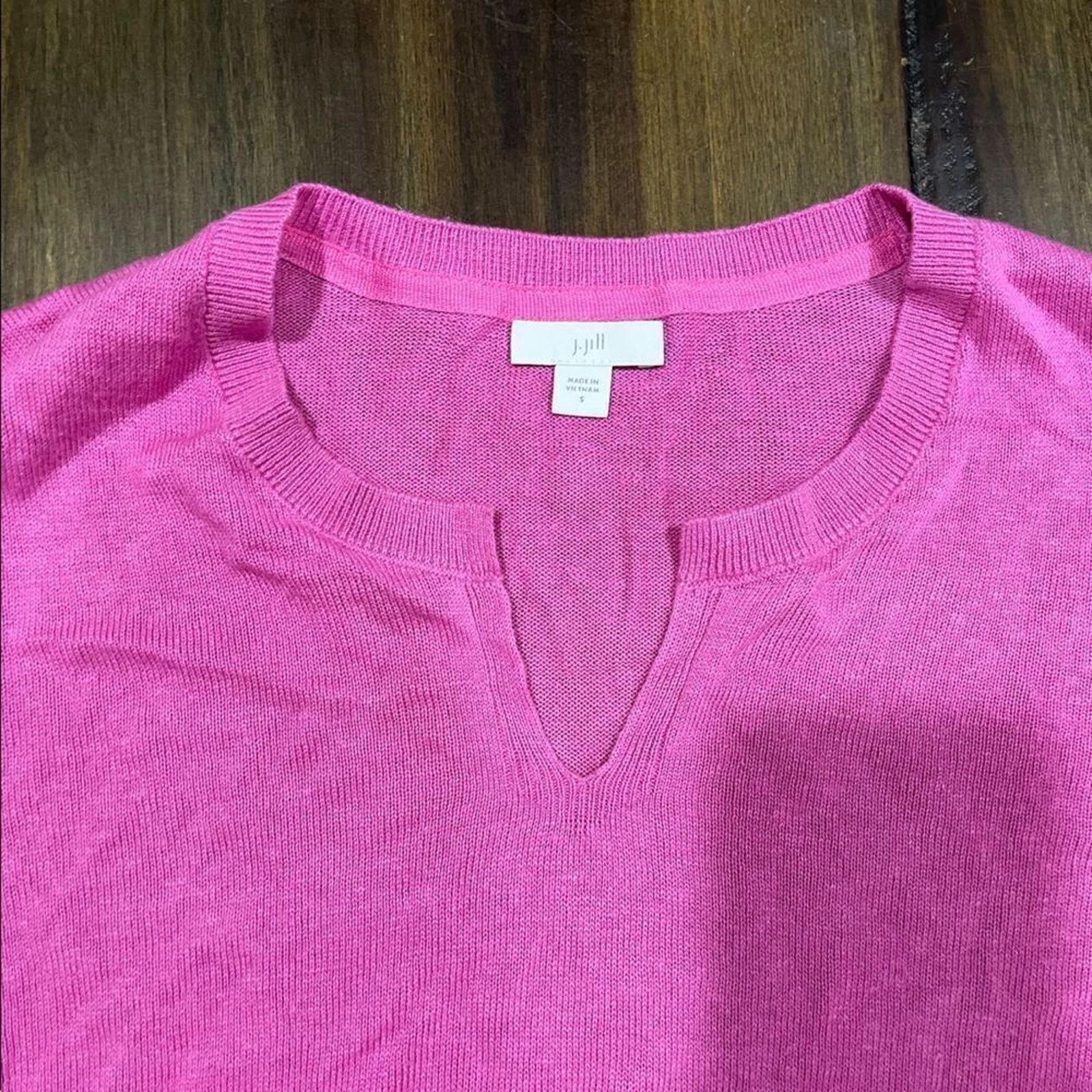 Vintage J Jill Hot Pink Short Sleeve Sweater Size S Size S / US 4 / IT 40 - 5 Thumbnail