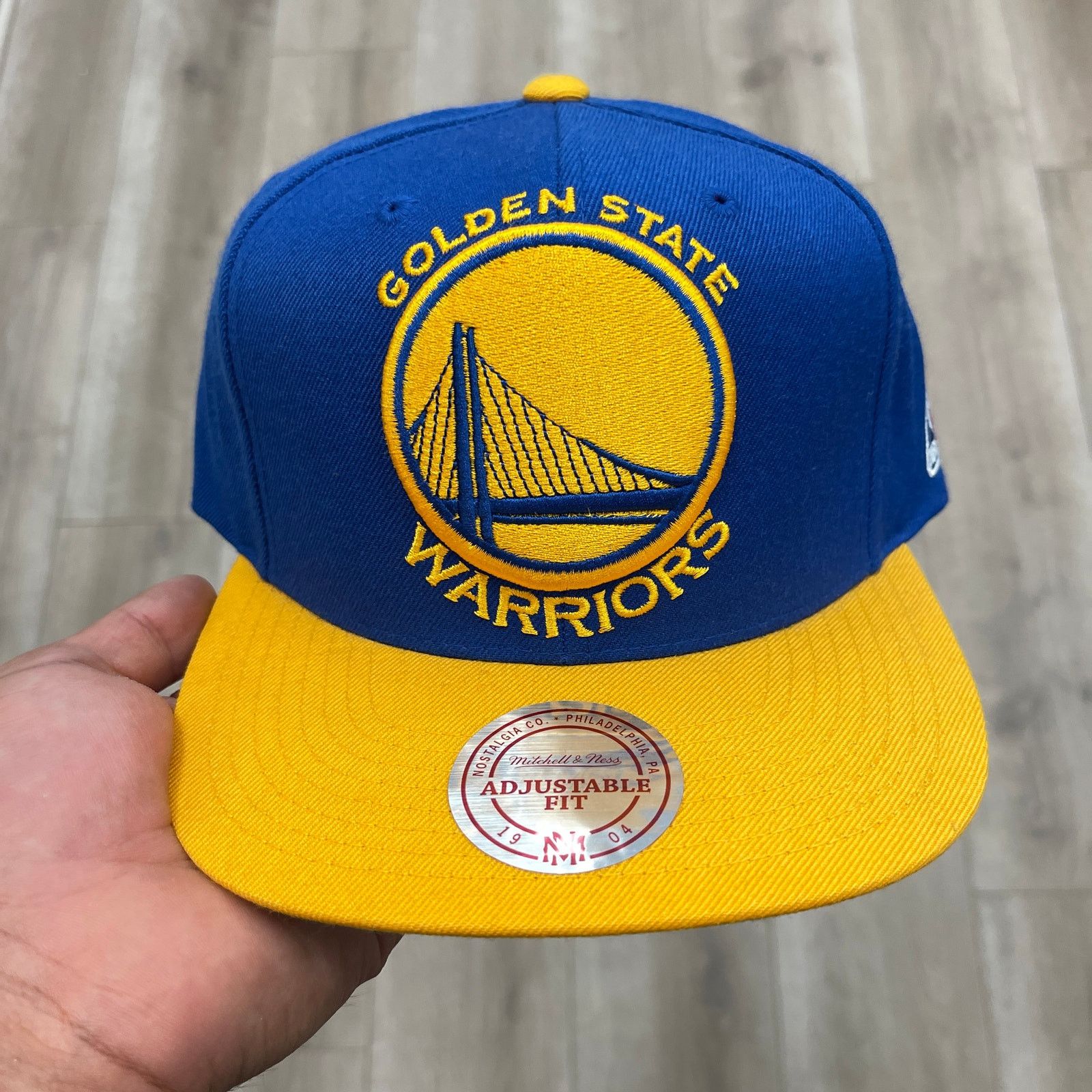 Mitchell & Ness Mitchell & Ness Golden State Warriors XL Logo Snapback Hat Size ONE SIZE - 6 Thumbnail