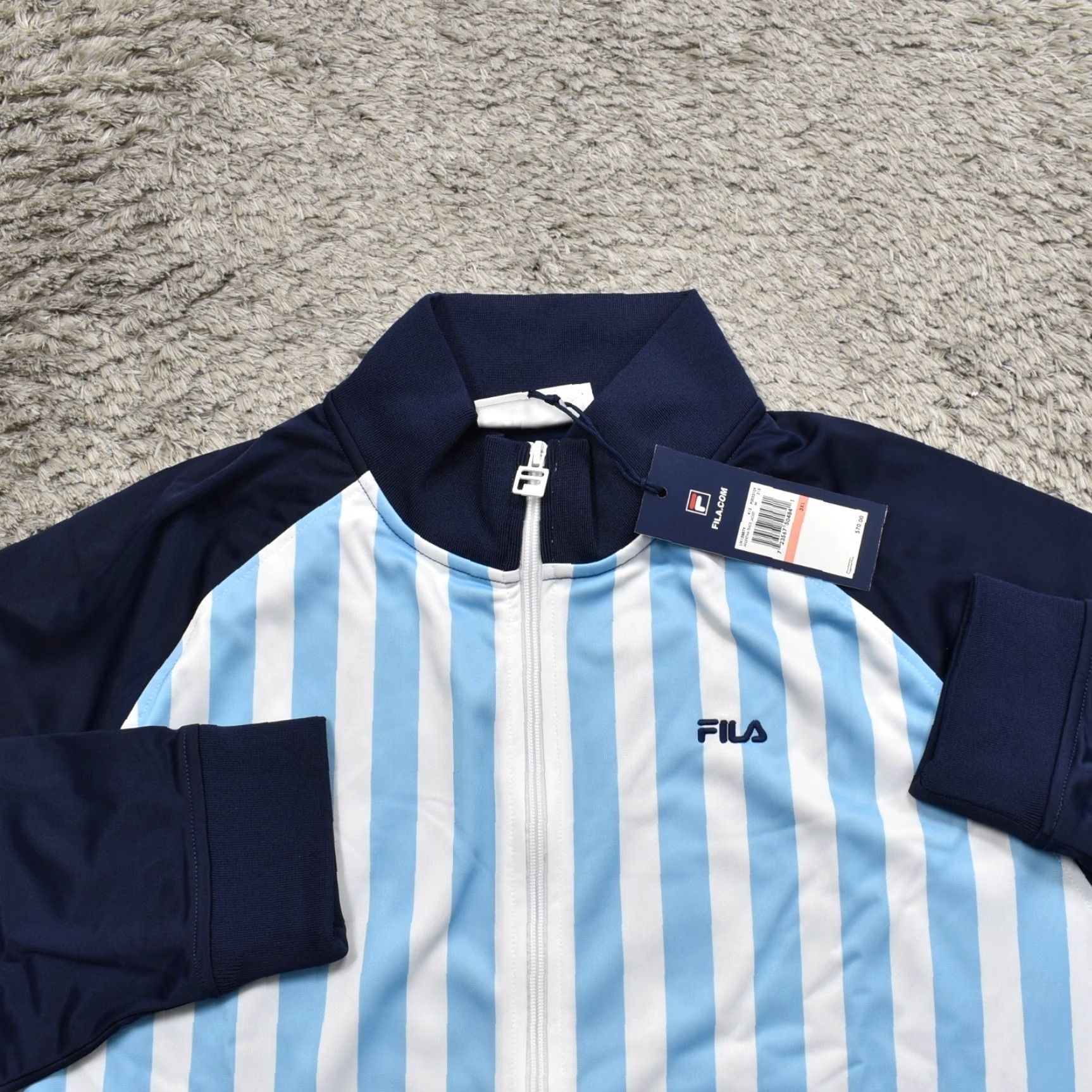 Fila FILA Argentina Track Jacket Men 3XL White Blue Soccer Big and Tall Mens Size US XXL / EU 58 / 5 - 5 Thumbnail