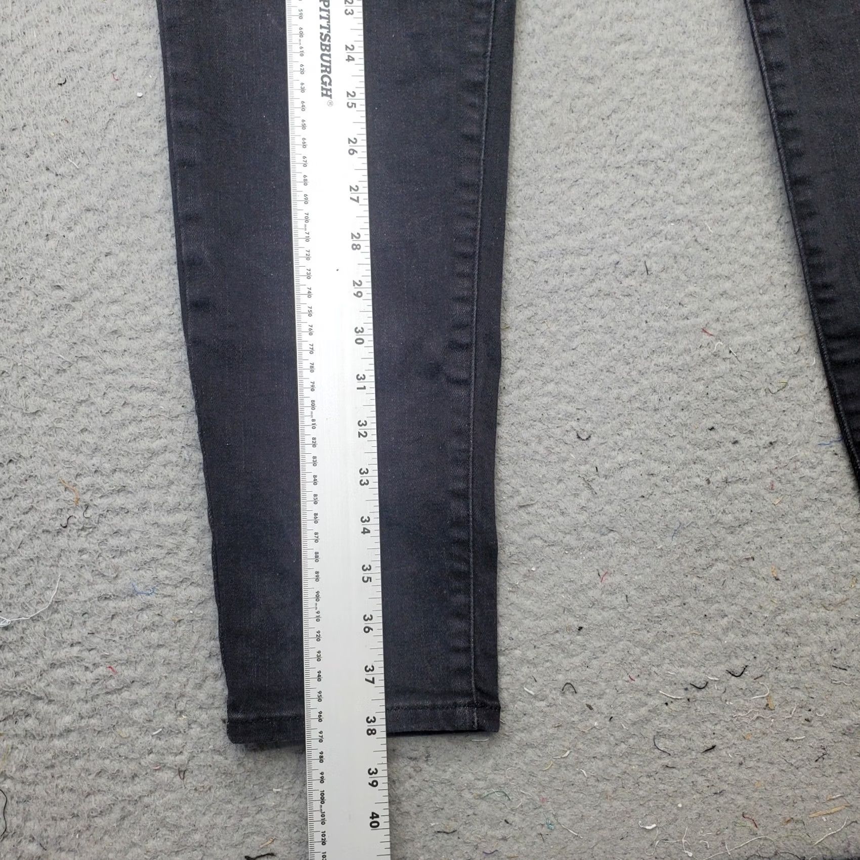 Banana Republic Banana Republic Women Size 32 Jeans Black Denim Skinny Curvy 5-Pocket Denim Stretch Inseam 28.25" Regular Fit Size 24" / US 00 / IT 34 - 3 Thumbnail