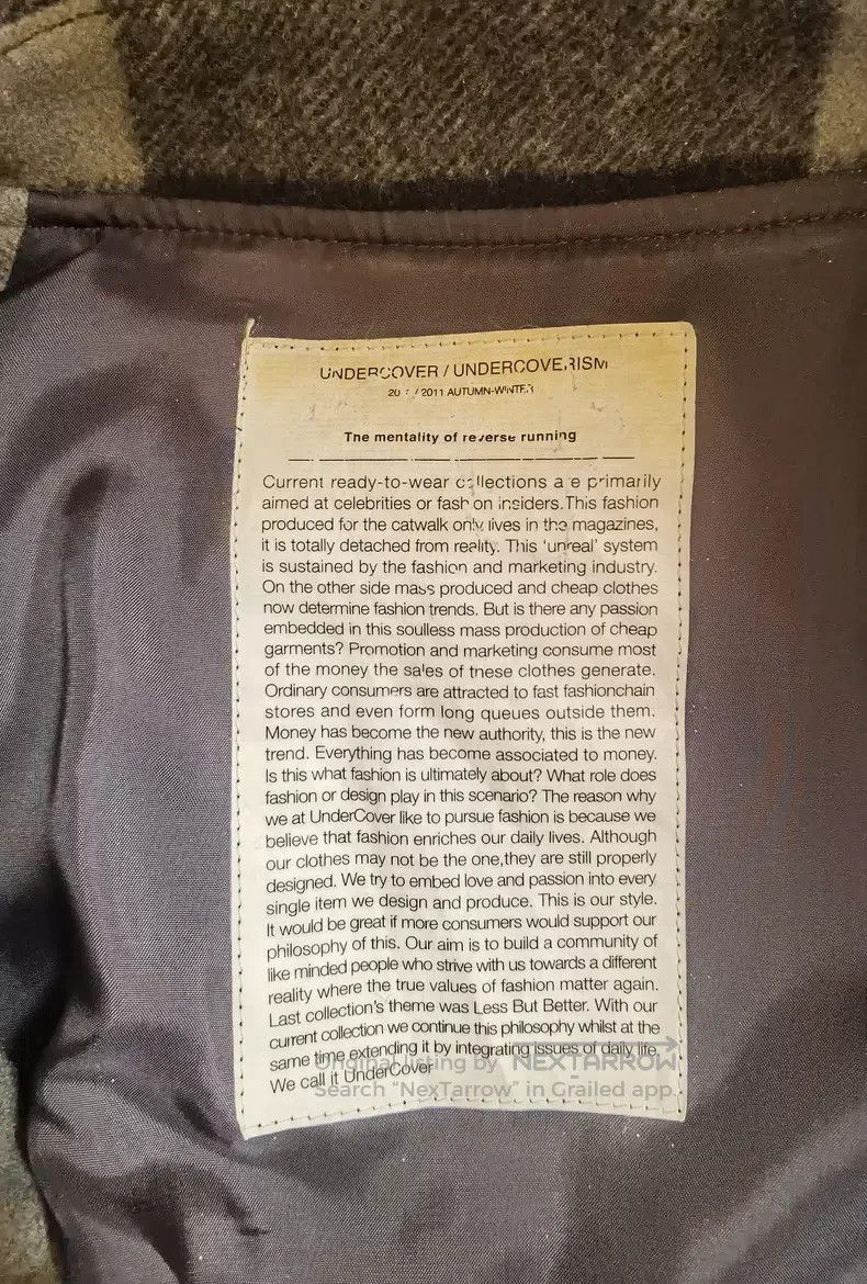 Undercover Undercover Tweed Overcoat Jacket Size US S / EU 44-46 / 1 - 4 Thumbnail