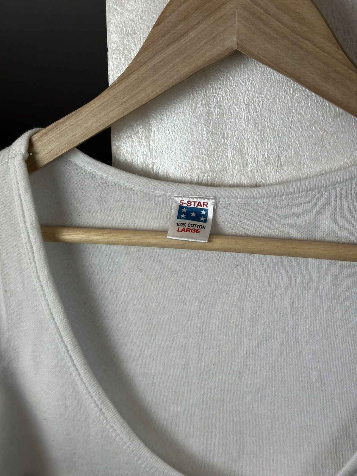 Vintage Custom Joy Division 5 Stars Basic Sleeveless Shirt Cotton Size US L / EU 52-54 / 3 - 4 Thumbnail