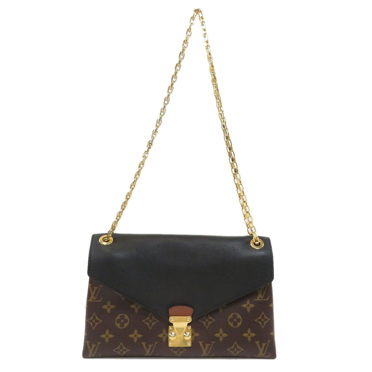 Louis Vuitton Pallas Chain Shoulder Bag Monogram Canvas