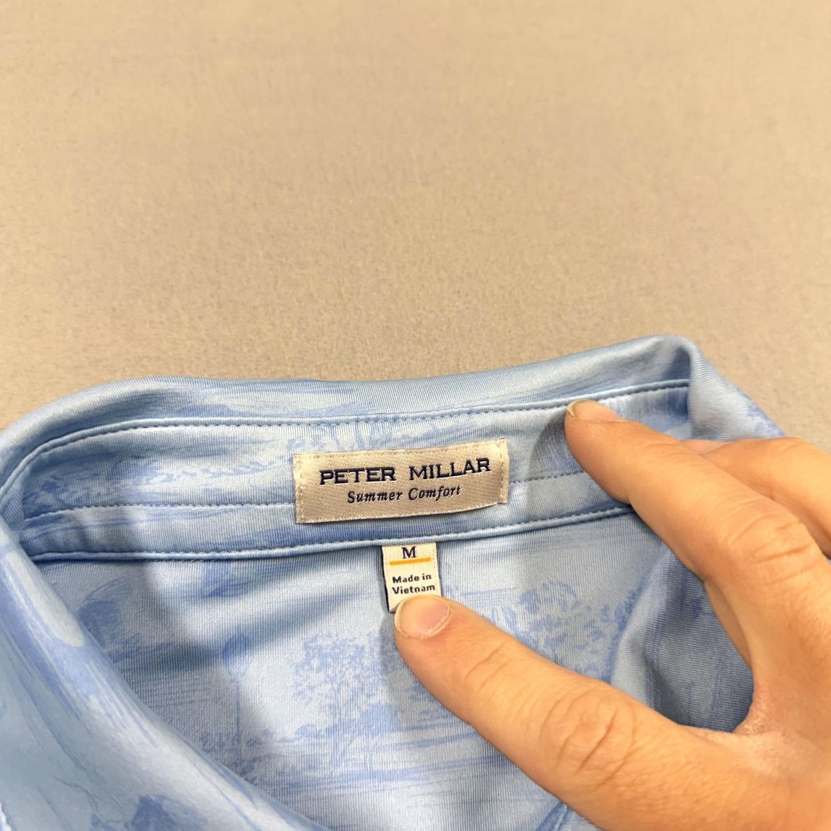 Peter Millar Peter Millar Polo Shirt Mens M Golf Summer Comfort Blue Short Sleeve Quick Dry Moisture Wicking Logo Polo 90s? Size US M / EU 48-50 / 2 - 4 Thumbnail