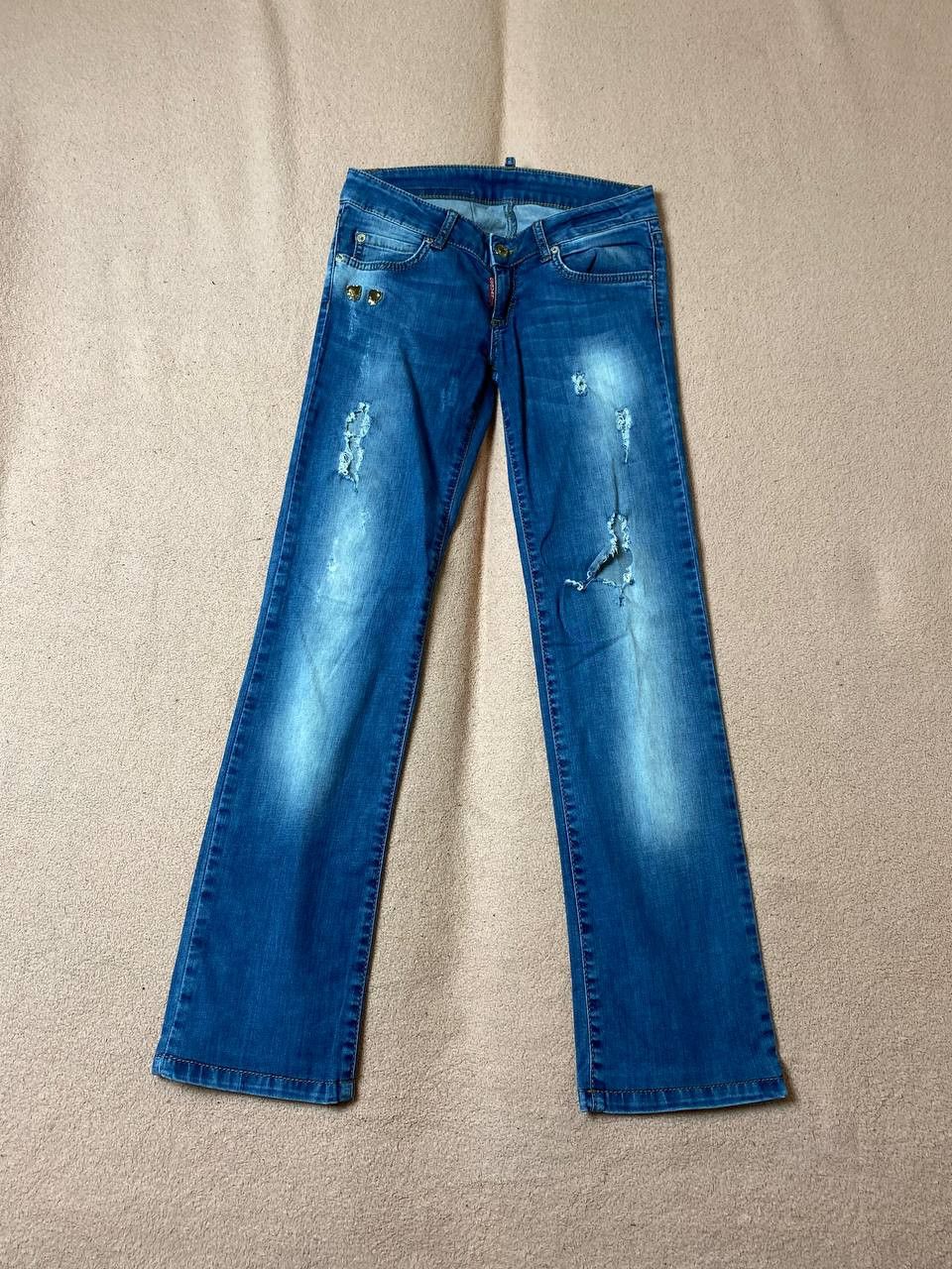 Dsquared2 × Vintage Vintage Y2K Archive Pants Flared Jeans Size US 27 - 21 Thumbnail
