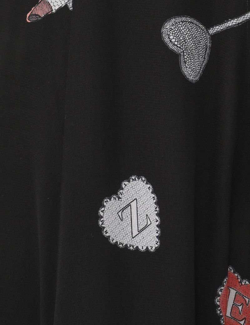 Zimmermann oc11z0226 Crush Flared Culotte Skirt In Black Size 26" / US 2 / IT 38 - 6 Thumbnail