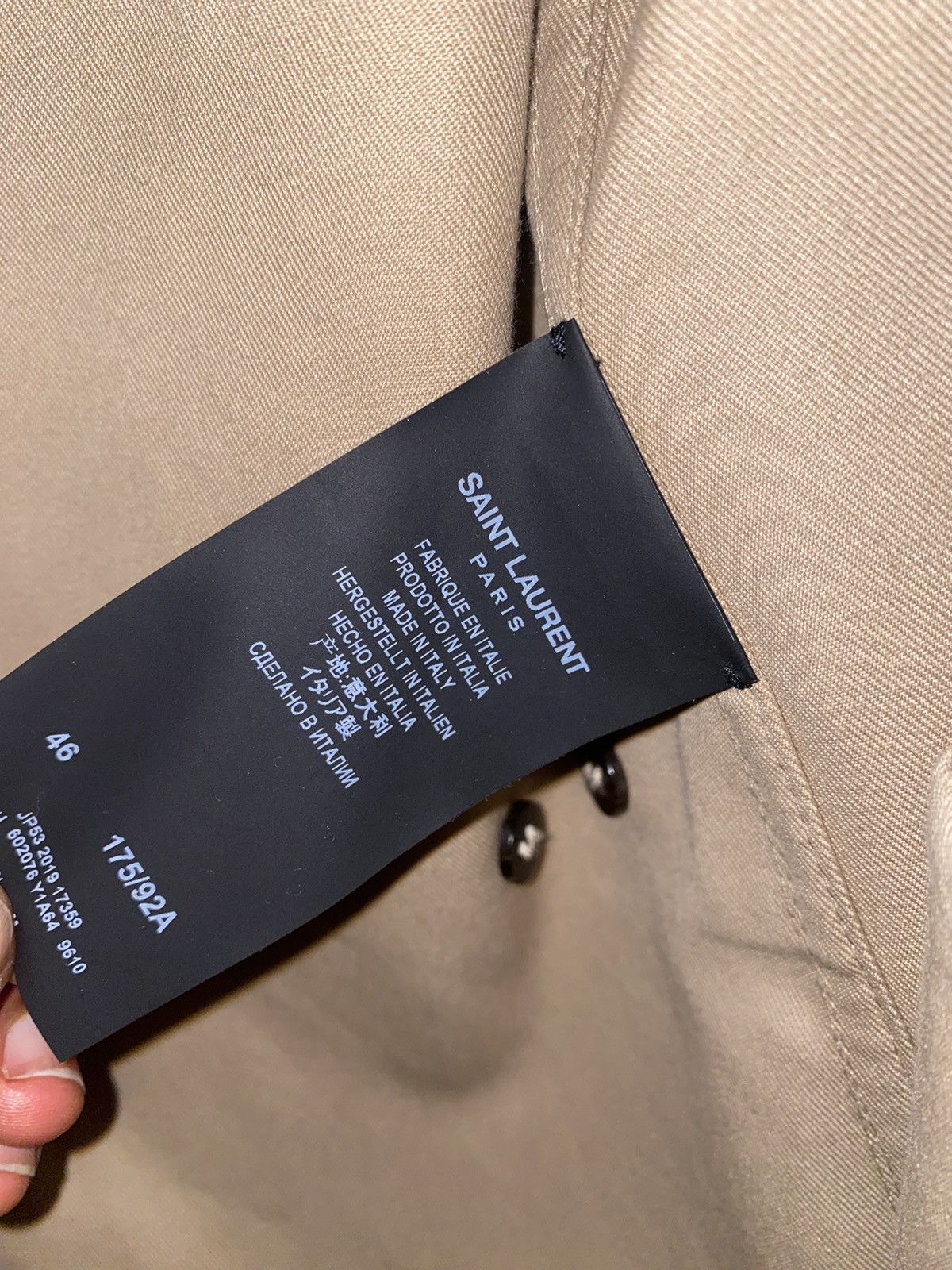 Yves Saint Laurent Yves Saint Laurent Trench Coat Size S / US 4 / IT 40 - 5 Thumbnail