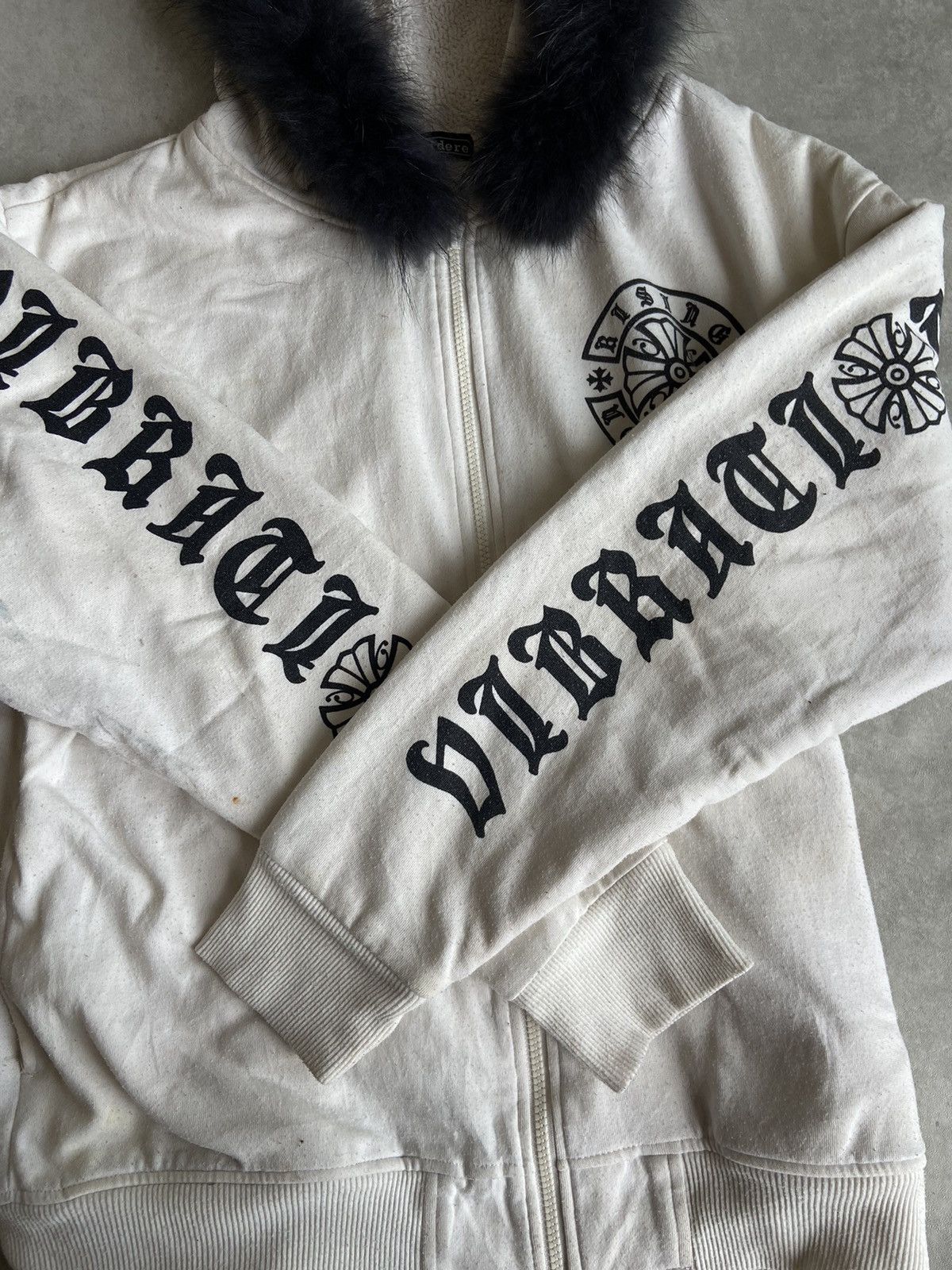 If Six Was Nine × Japanese Brand × Le Grande Bleu (L.G.B.) Vintage Y2K Sorridere Chrome Fur Zipper Hoodie Size US XXL / EU 58 / 5 - 9 Thumbnail