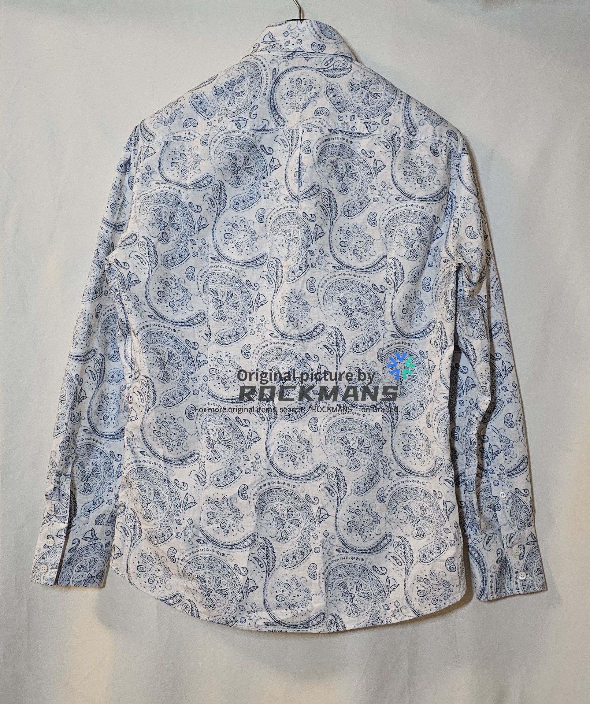 Brunello Cucinelli Brunello Cucinelli Men's Cashew Pattern Shirt Size M Size US M / EU 48-50 / 2 - 4 Thumbnail