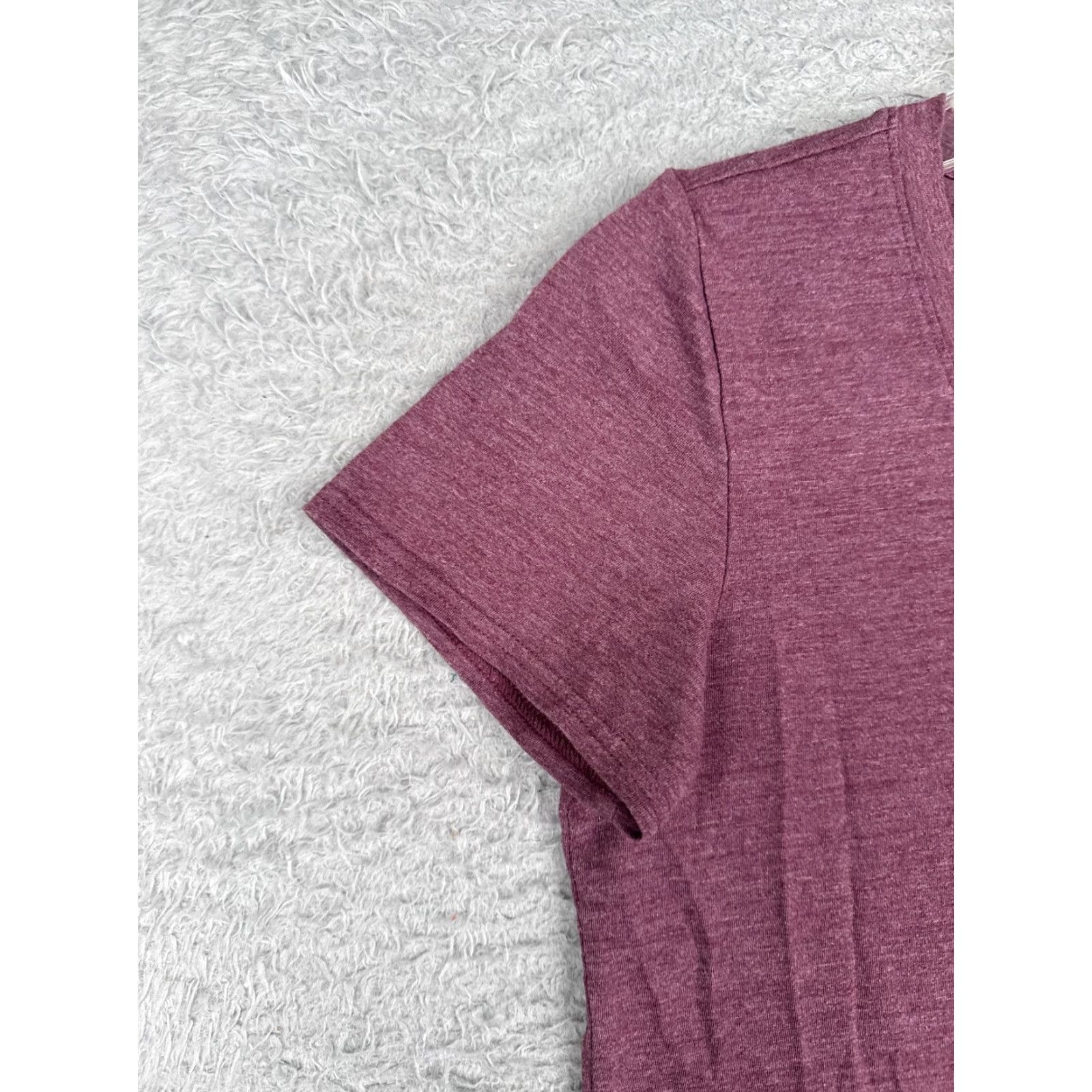 The North Face The North Face Shirt Women Small Purple Short Sleeve V-Neck Polyester Blend Size S / US 4 / IT 40 - 3 Thumbnail