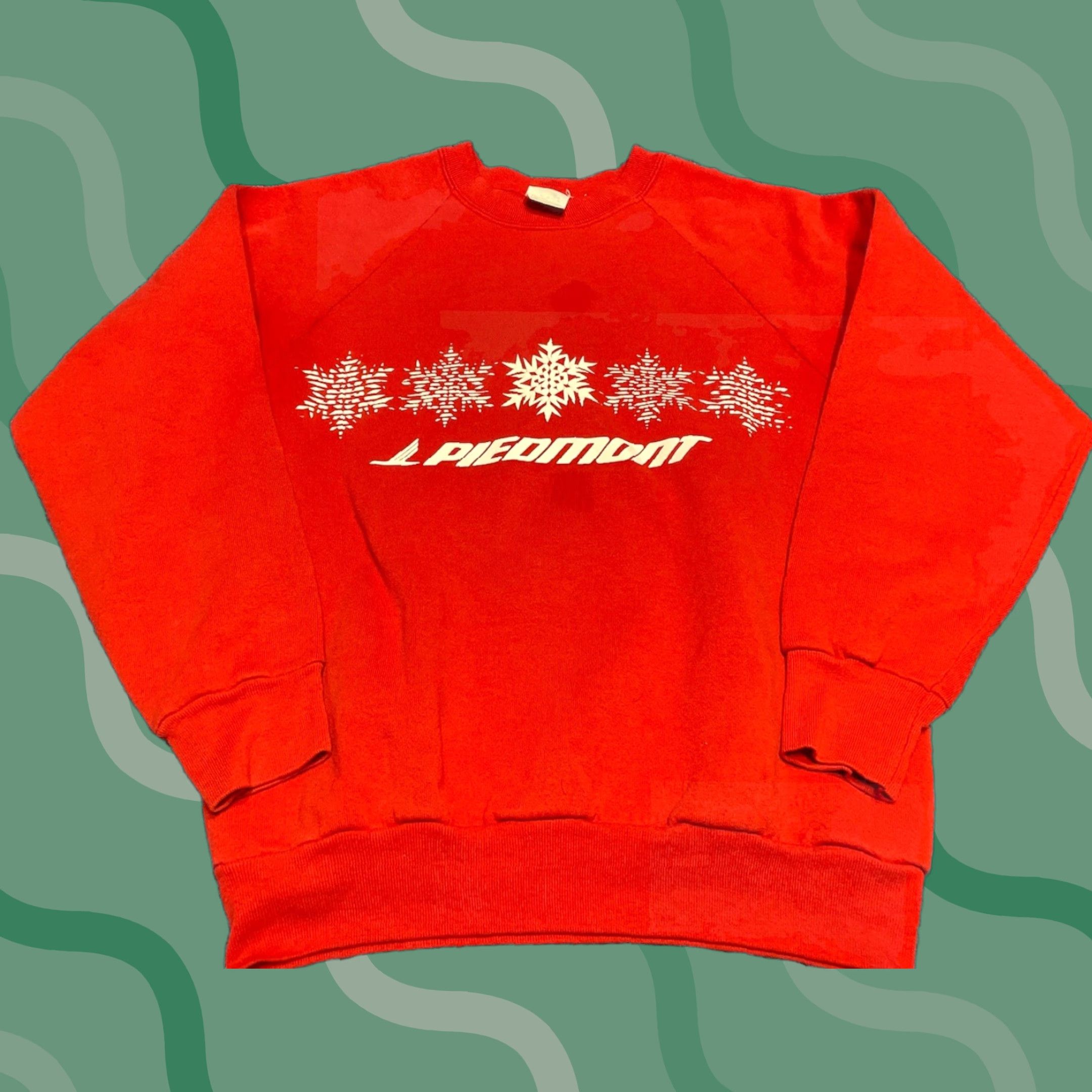 Jerzees VINTAGE Jerzees Sweatshirt Unisex Adults M Red USA 80s 90s Logo Pullover Cotton Polyester Fleece Size US M / EU 48-50 / 2 - 1 Thumbnail