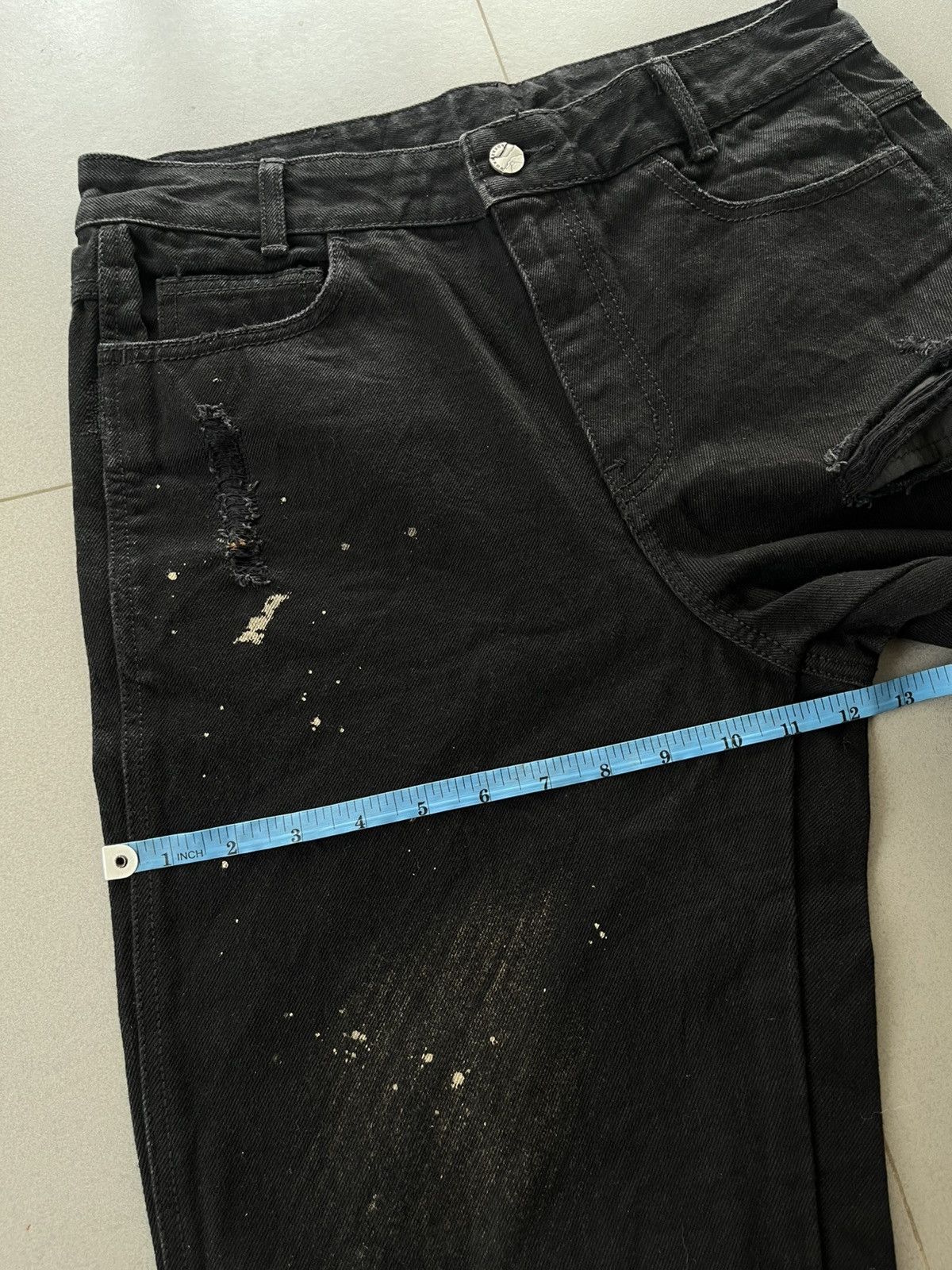 Ader Error SS2022 Ader Error Distressed Faded Paint Spots Denim Pants Size US 32 / EU 48 - 16 Thumbnail