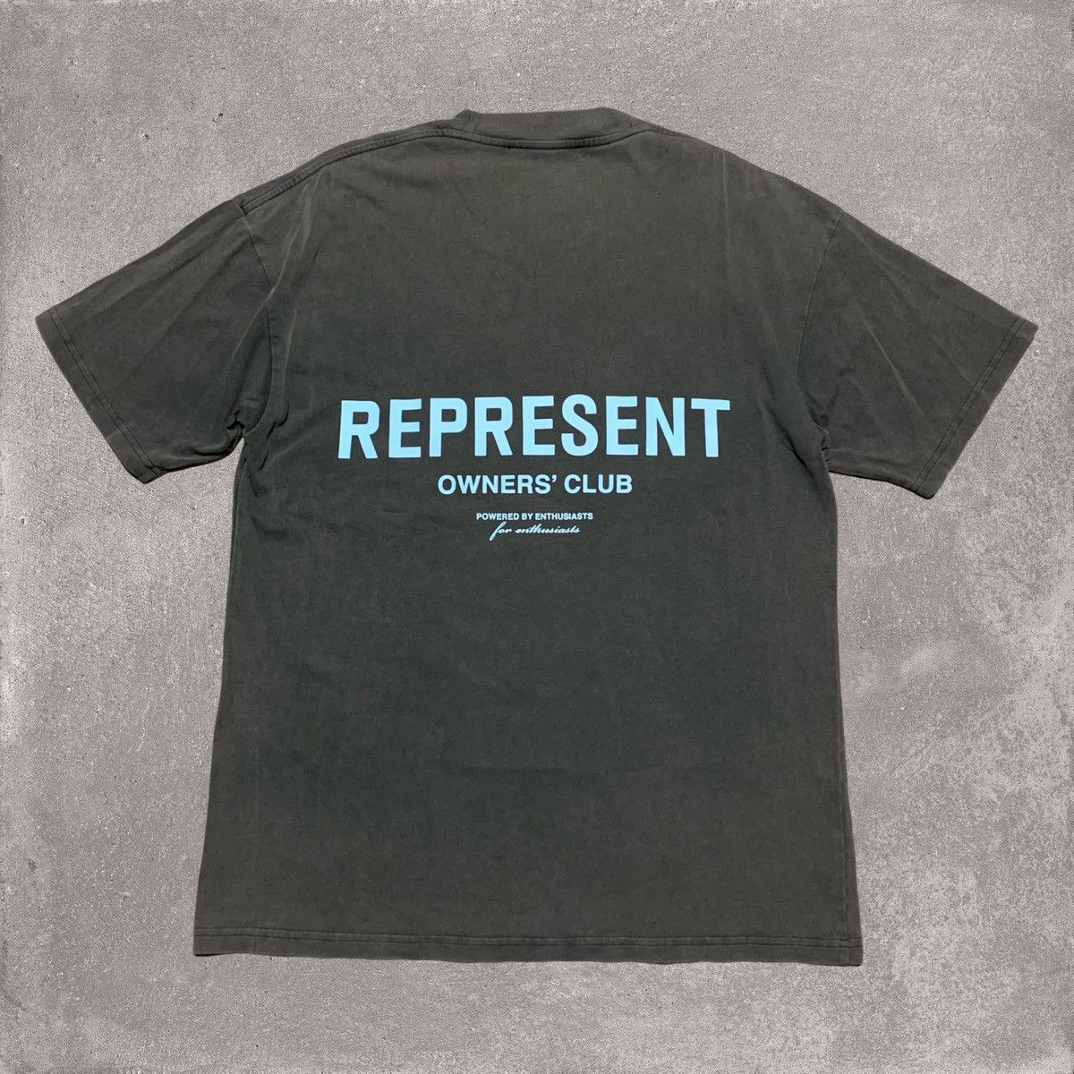 Represent Clo. Represent XS Owners Club Vintage Grey Tee Blue Graphic Size US XS / EU 42 / 0 - 1 Thumbnail