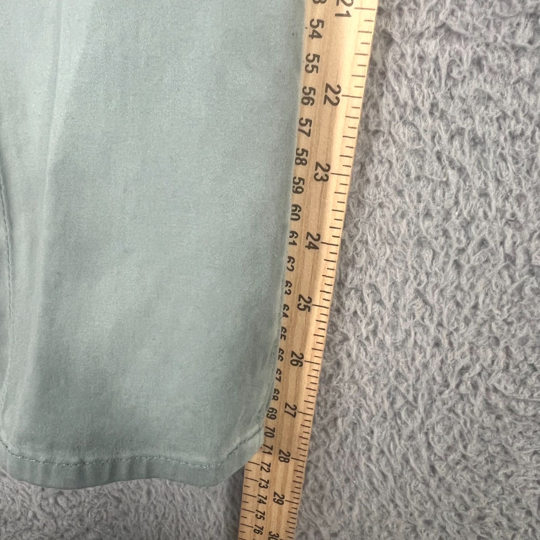 Vintage VINTAGE AG Adriano Goldschmied Pants Womens 25 Regular Mint Green Stevie Ankle Slim Straight Leg Size 42" / US 20 - 2 Thumbnail