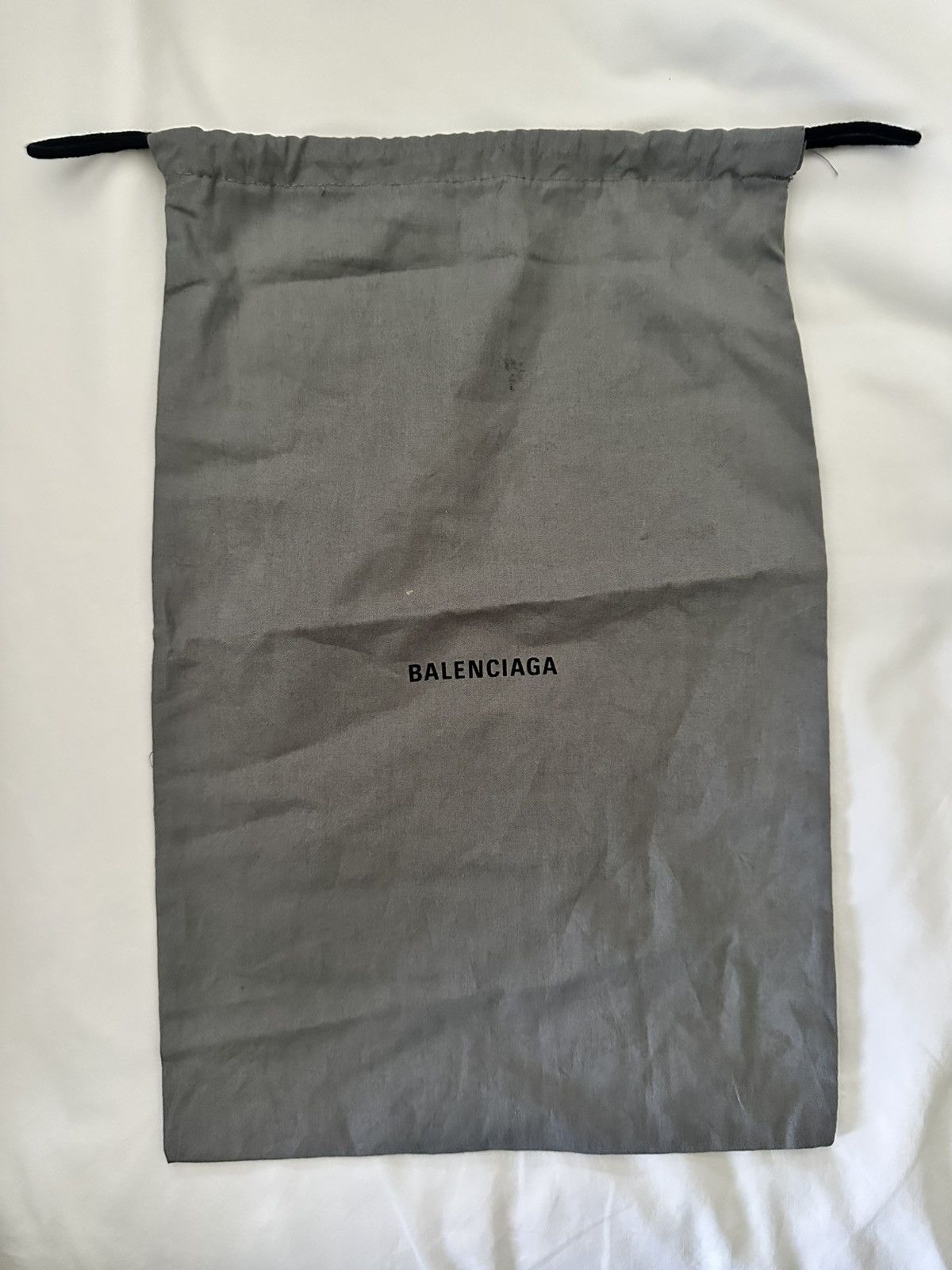 Balenciaga Balenciaga Charcoal Drawstring Pouch Dust Bag Size ONE SIZE - 1 Thumbnail