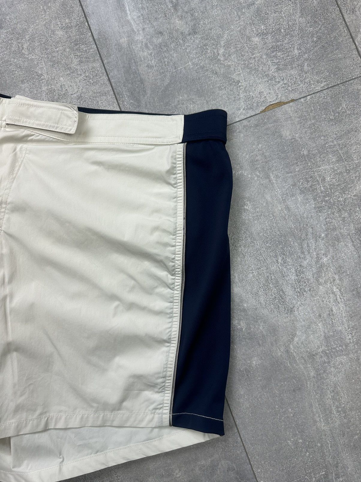 Vintage Vintage Luxury La Perla White/Blue Shorts xxxl Size US 40 / EU 56 - 9 Thumbnail