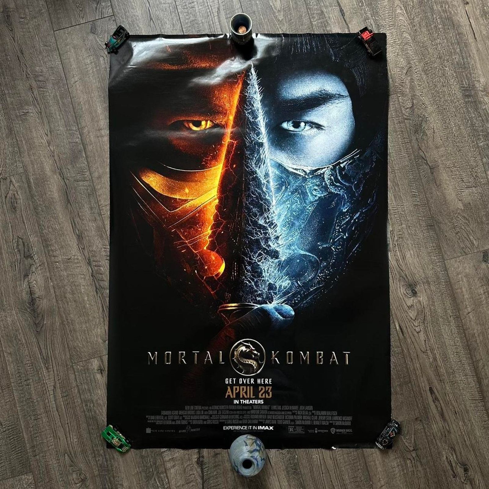 Vintage Mortal Combat Video Game Official Movie Promo Poster Print Size ONE SIZE - 1 Thumbnail