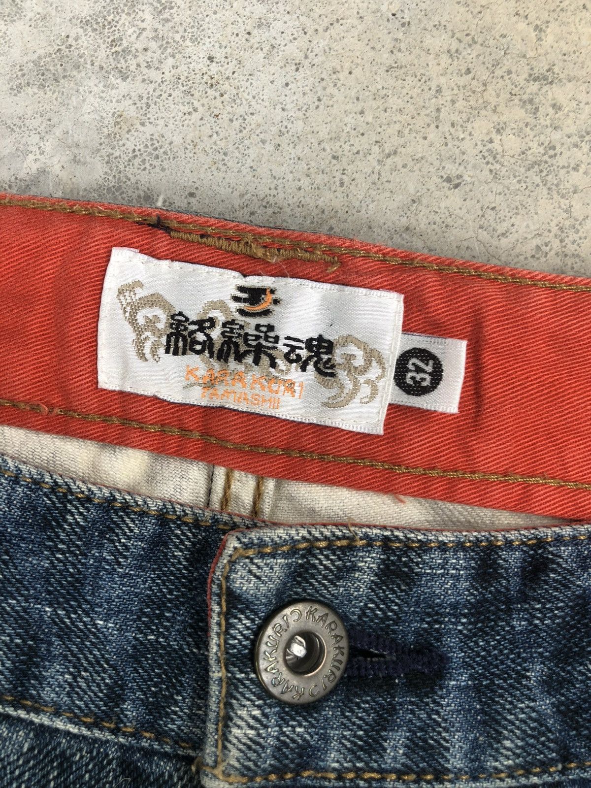 Karakuri Tamashii Karakuri Tamashii Embroidered Phoenix Distressed Size US 32 / EU 48 - 19 Thumbnail