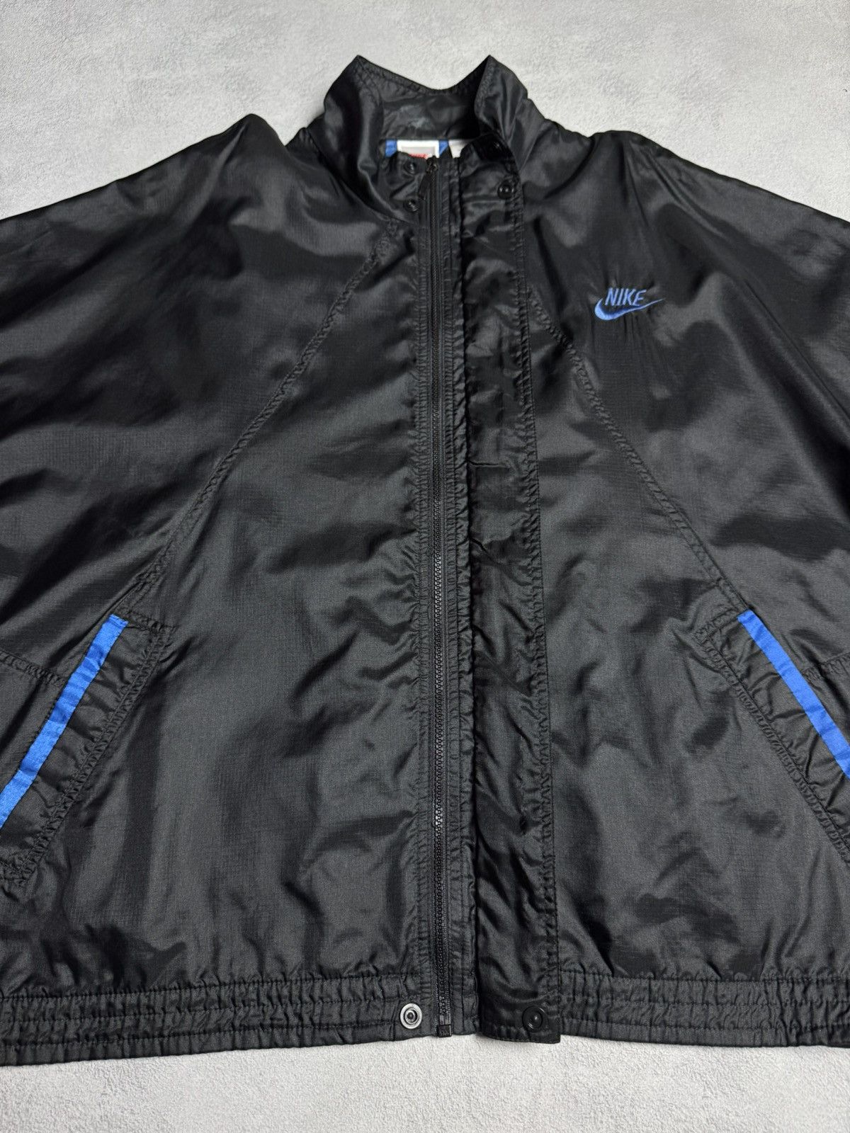 Nike 1990s Nike Vintage Nylon Track Jacket Small Logo size XL Size US XL / EU 56 / 4 - 9 Thumbnail