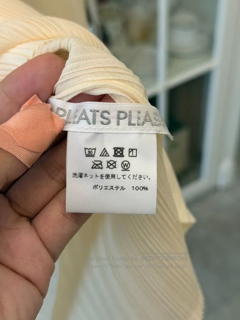 Issey Miyake Issey Miyake Beige/Light Yellow Turtleneck Ribbed Base Lay Size L / US 10 / IT 46 - 4 Thumbnail