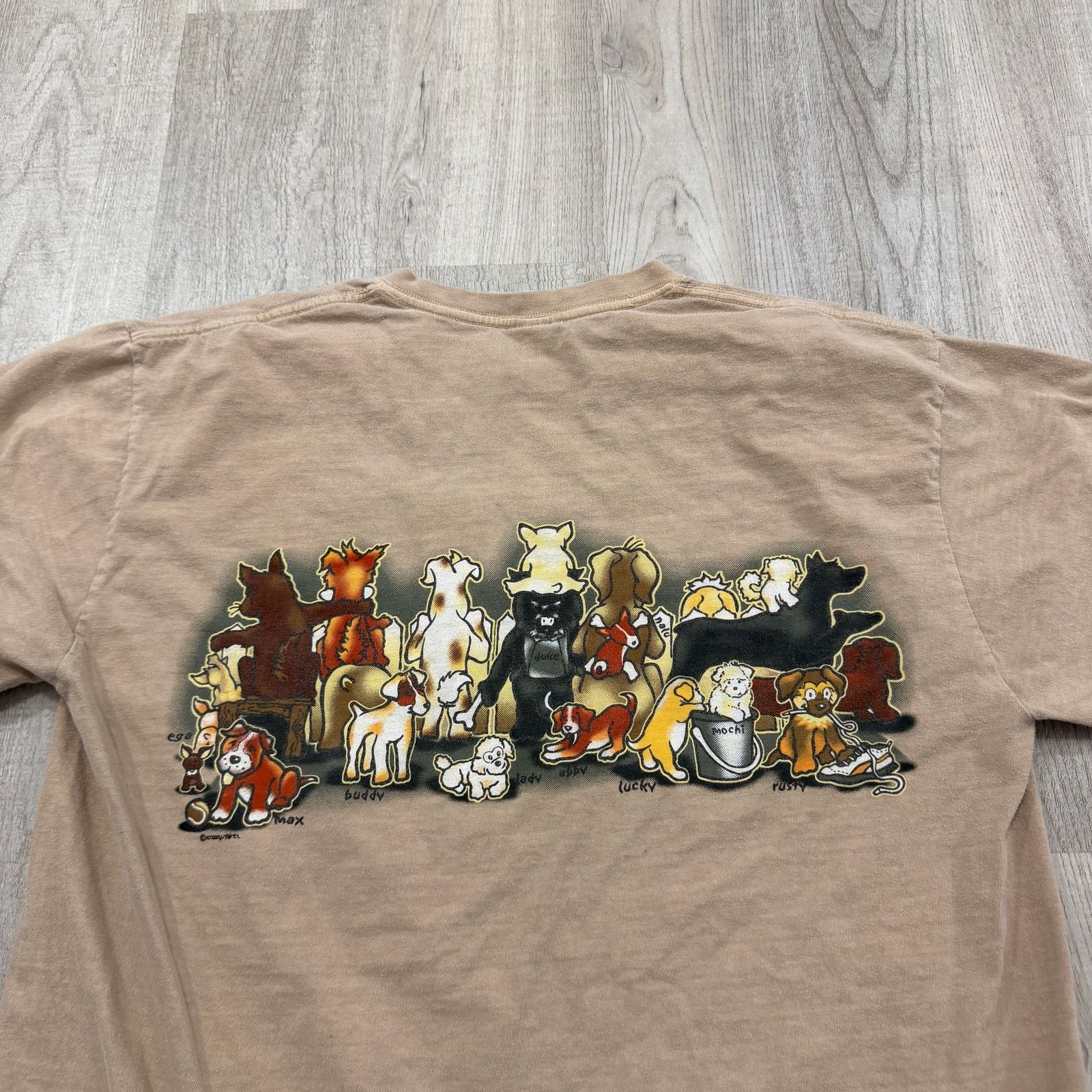 Vintage Vintage Crazy Shirt Adopt a Dog Shirt Men's Large Puppy Size US L / EU 52-54 / 3 - 7 Thumbnail
