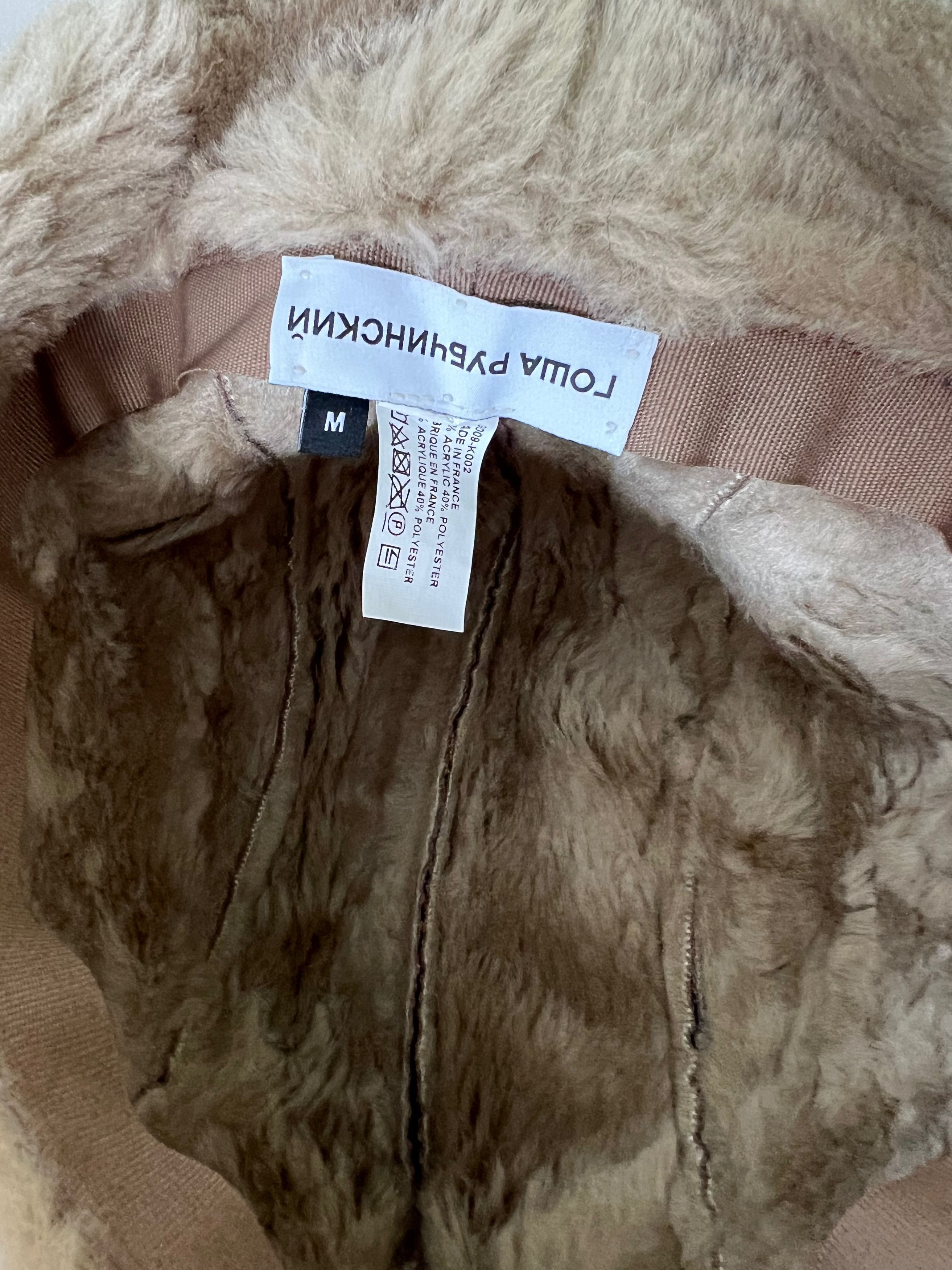Gosha Rubchinskiy Gosha Rubchinskiy Faux Fur Pilot Hat Size 30 - 3 Thumbnail
