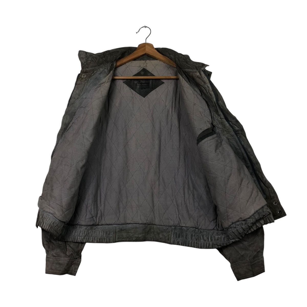 Japanese Brand 🔥VINTAGE LEATHER BOMBER JACKET ABERDEEN ISSEY MIYAKE Size US M / EU 48-50 / 2 - 13 Thumbnail