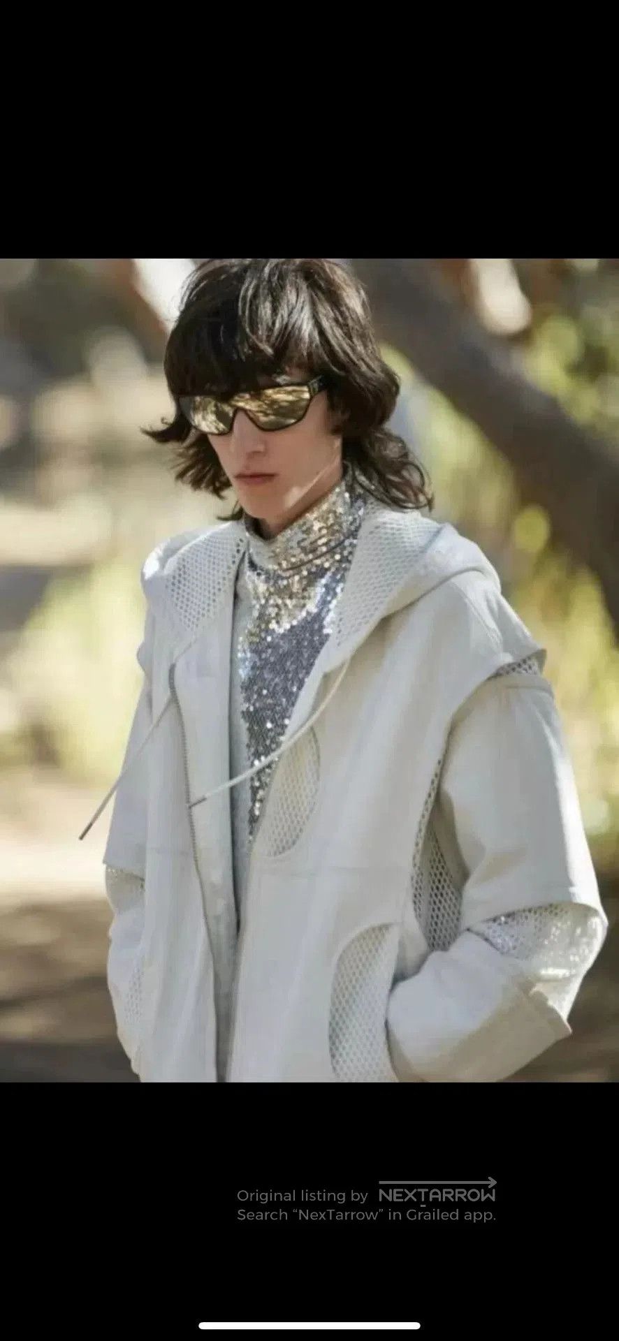Celine CELINE 22SS Runway Mesh Leather Jacket. Size US S / EU 44-46 / 1 - 8 Thumbnail