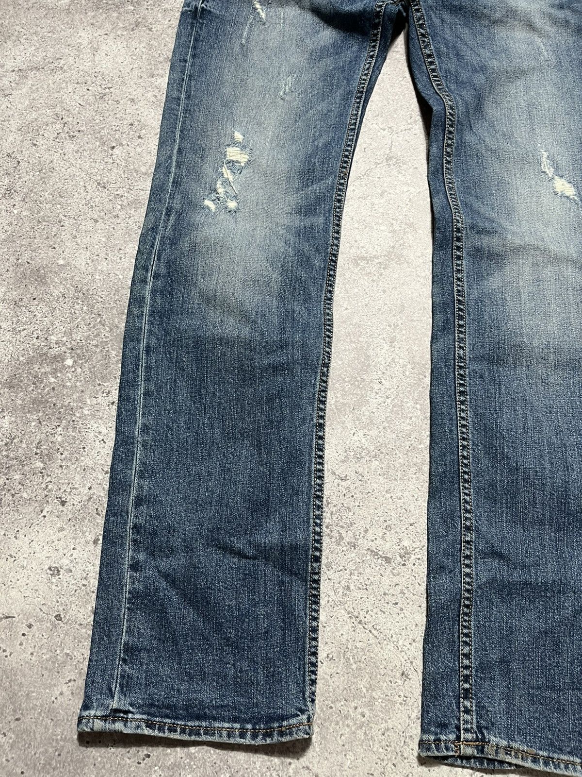 Philipp Plein Philipp Plein Cowboy ILLegal Fight Club Straight Cut Jeans Size US 32 / EU 48 - 4 Thumbnail