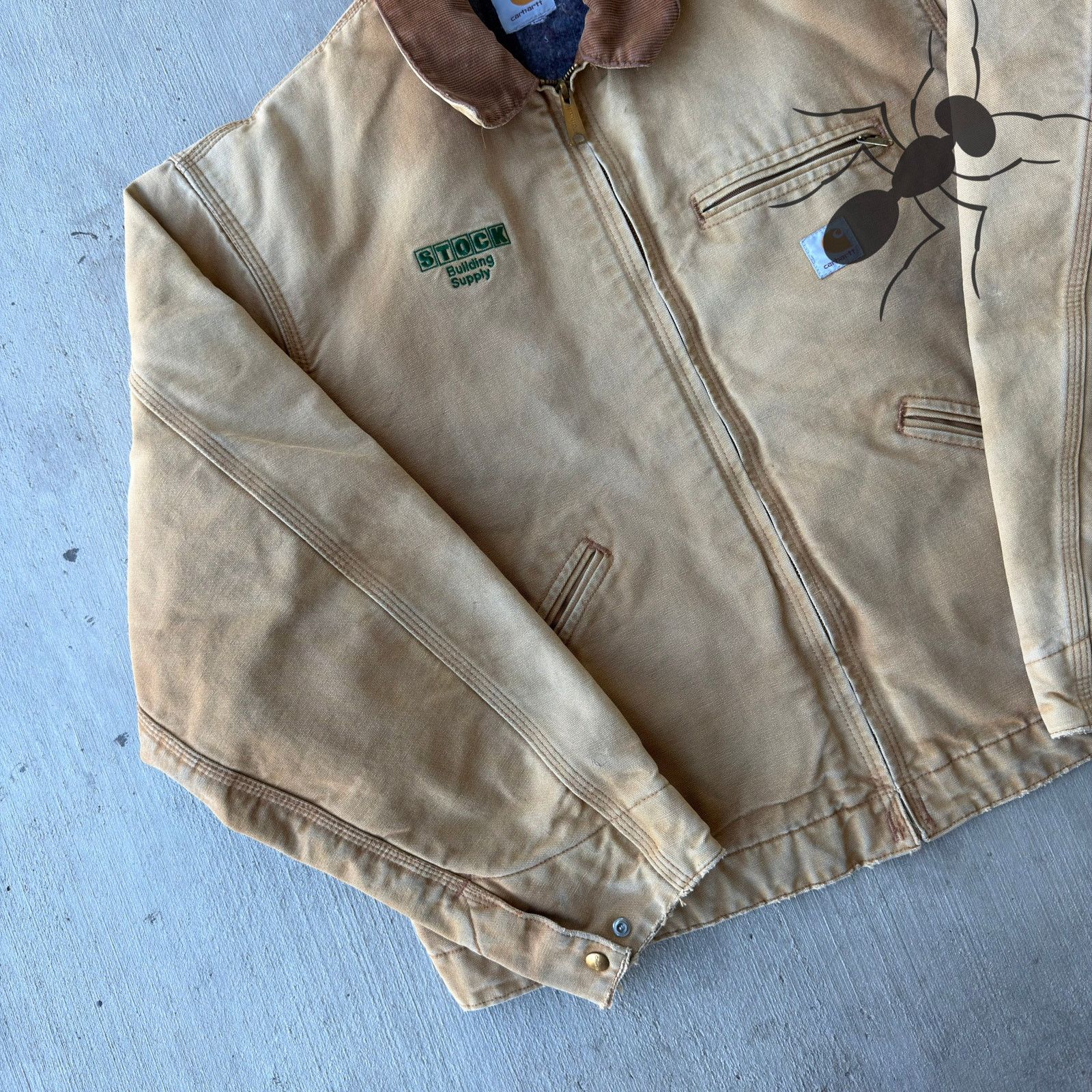 Carhartt × Vintage Carhartt brown Detroit work wear jacket Size US XL / EU 56 / 4 - 2 Thumbnail