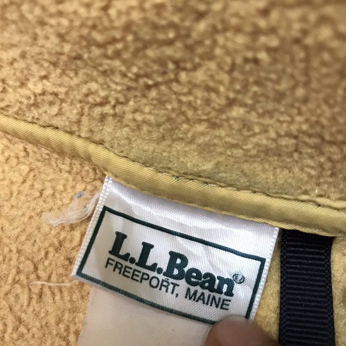 L.L. Bean × Vintage Vintage L.L Bean Half Button Fleece Satin Jacket Size US L / EU 52-54 / 3 - 5 Thumbnail