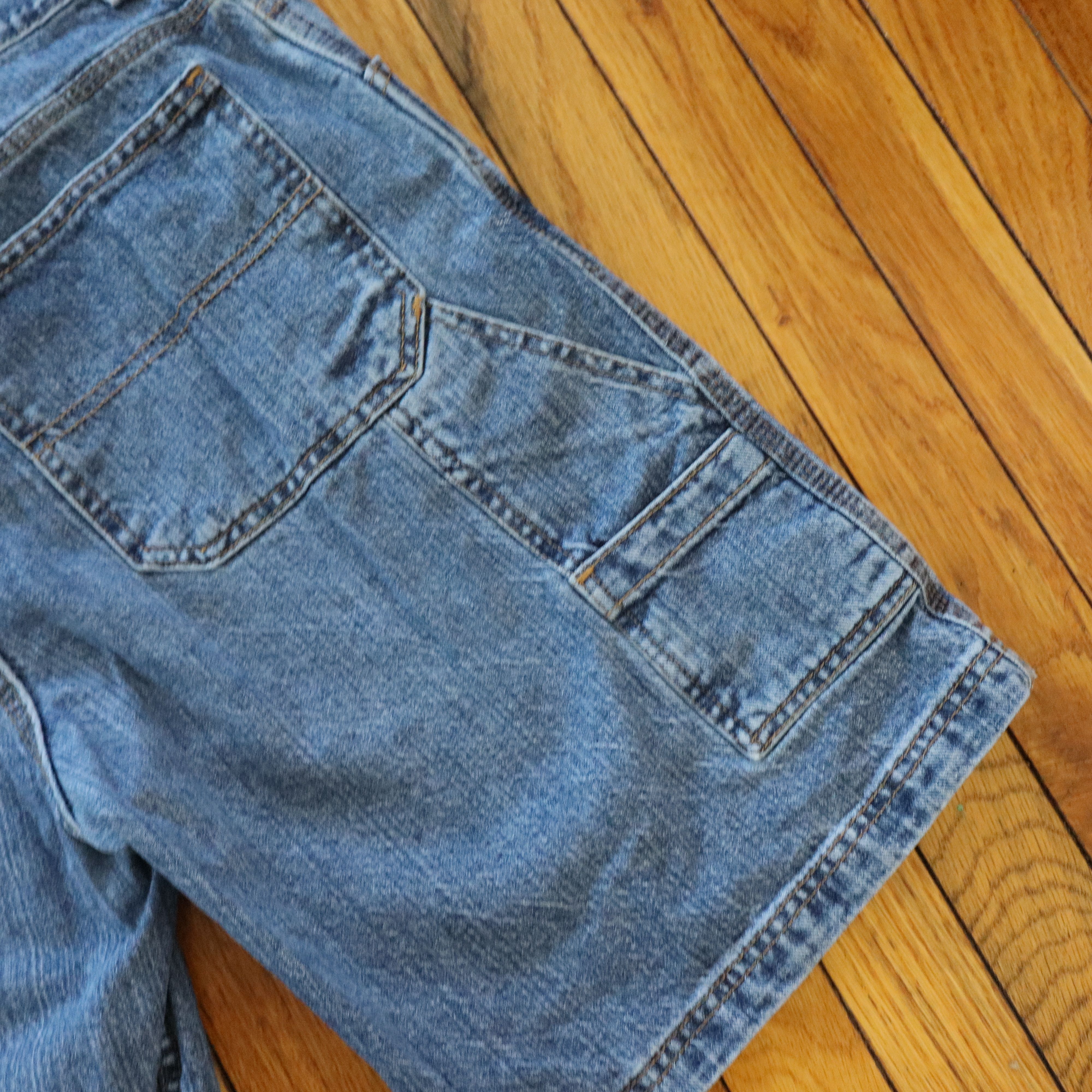 Carhartt × Dickies × Wrangler Vintage 90s Baggy Skater Carpenter Denim Shorts Jorts 36 Size US 36 / EU 52 - 6 Thumbnail