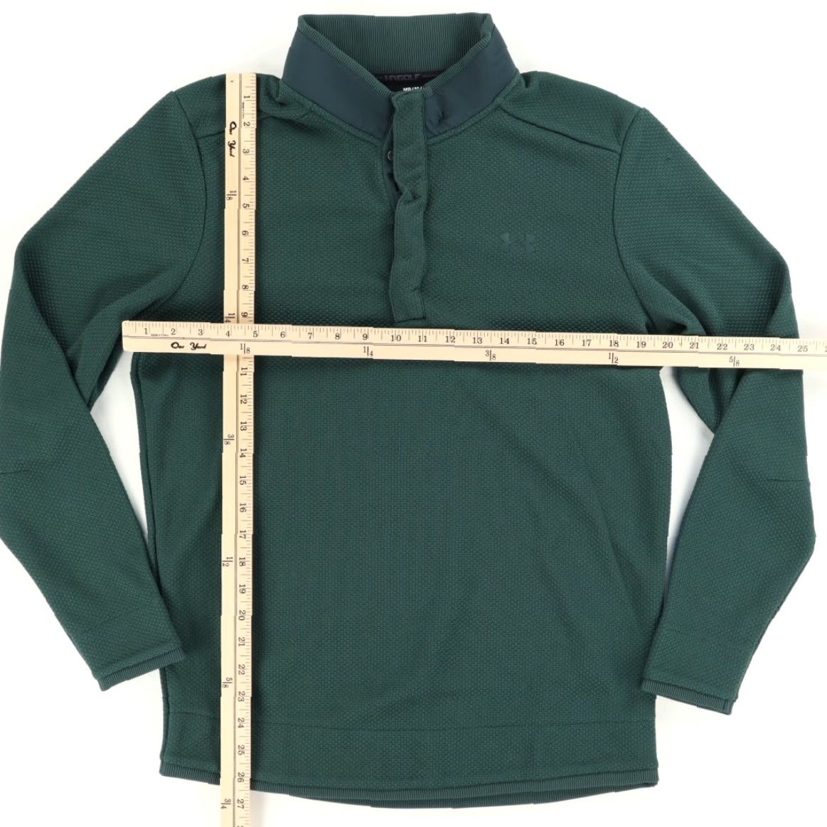 Under Armour Under Armour Coldgear Golf Knit Solid Mock Long Sleeve Sweatshirt Green Men's M Size US M / EU 48-50 / 2 - 3 Thumbnail