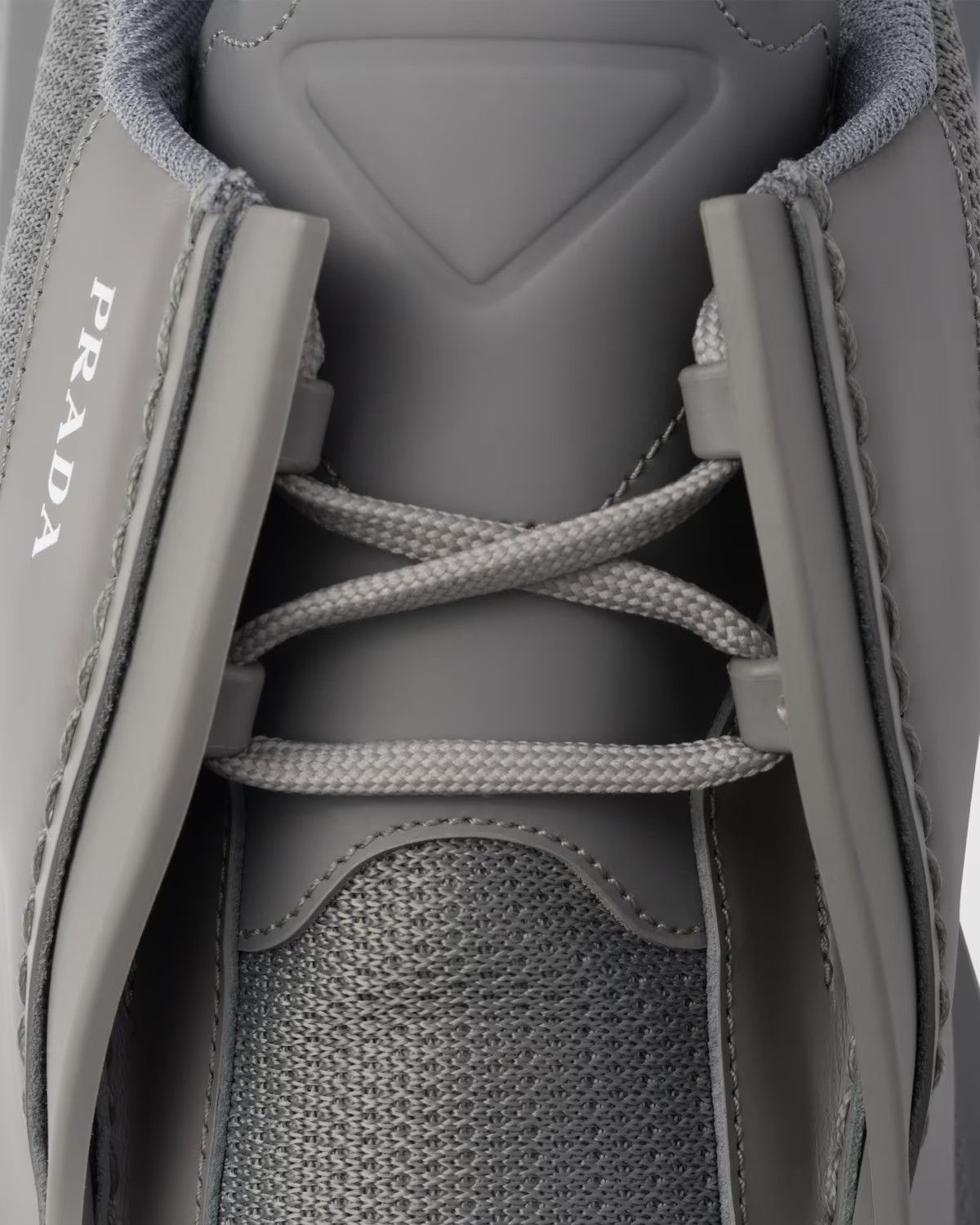 Prada o1mt1gz1024 Systeme Leather Sneakers in Grey Size US 11 / EU 44 - 5 Thumbnail