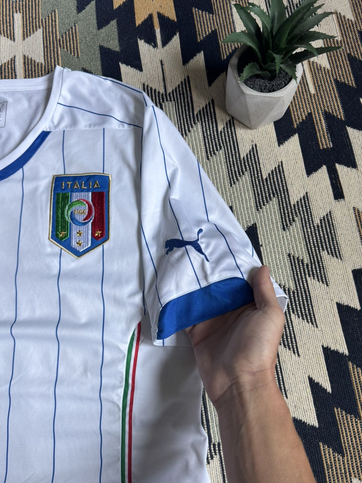 Puma Vintage Puma Italia 2014/16 Blockcore Jersey Size US L / EU 52-54 / 3 - 8 Thumbnail