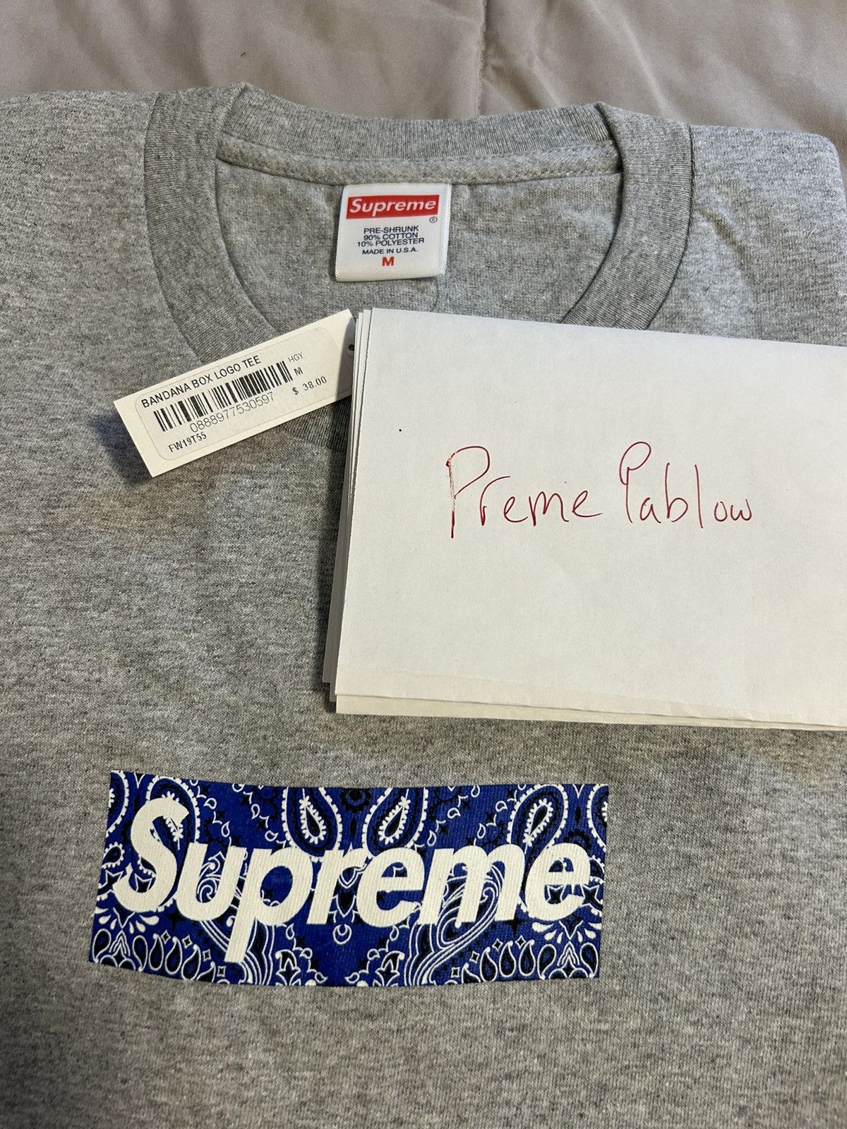 Supreme Supreme Bandana Box Logo Tee Size US M / EU 48-50 / 2 - 3 Thumbnail