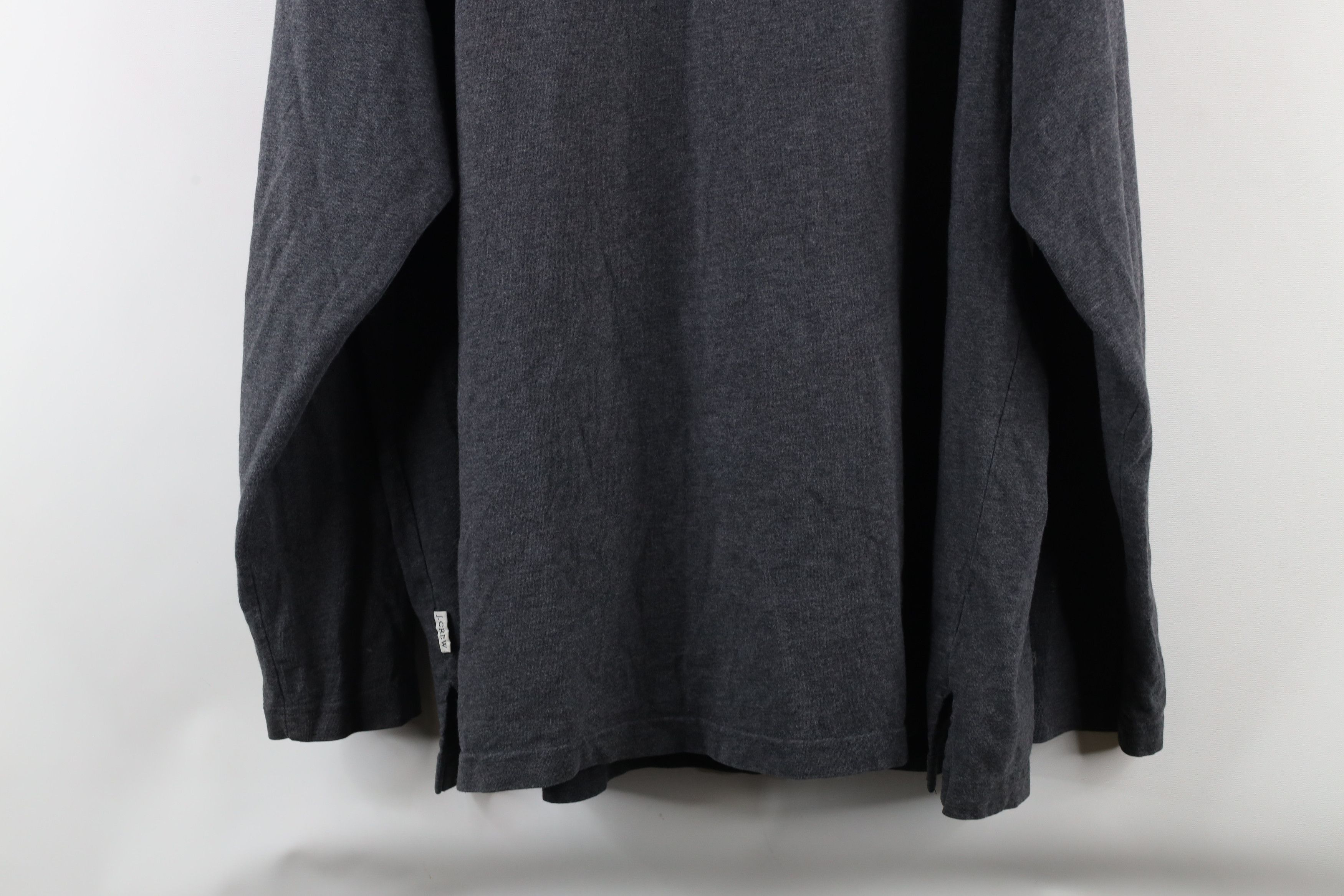 J.Crew × Vintage Vintage 90s J Crew Striped Long Sleeve T-Shirt Gray USA Size US L / EU 52-54 / 3 - 16 Thumbnail